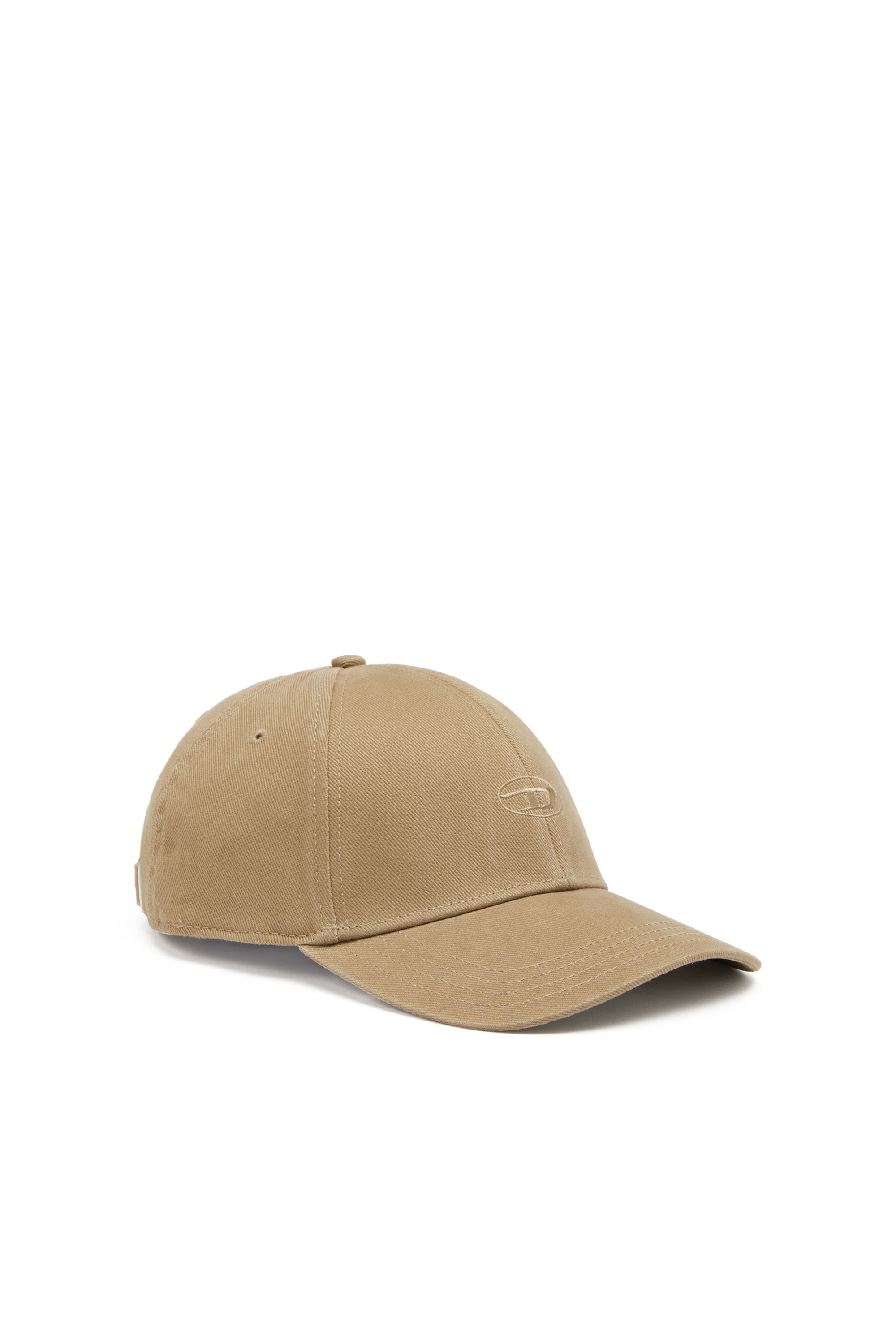 Diesel - C-RUN-WASH, Man's Baseball cap in washed cotton twill in Light Brown - 1