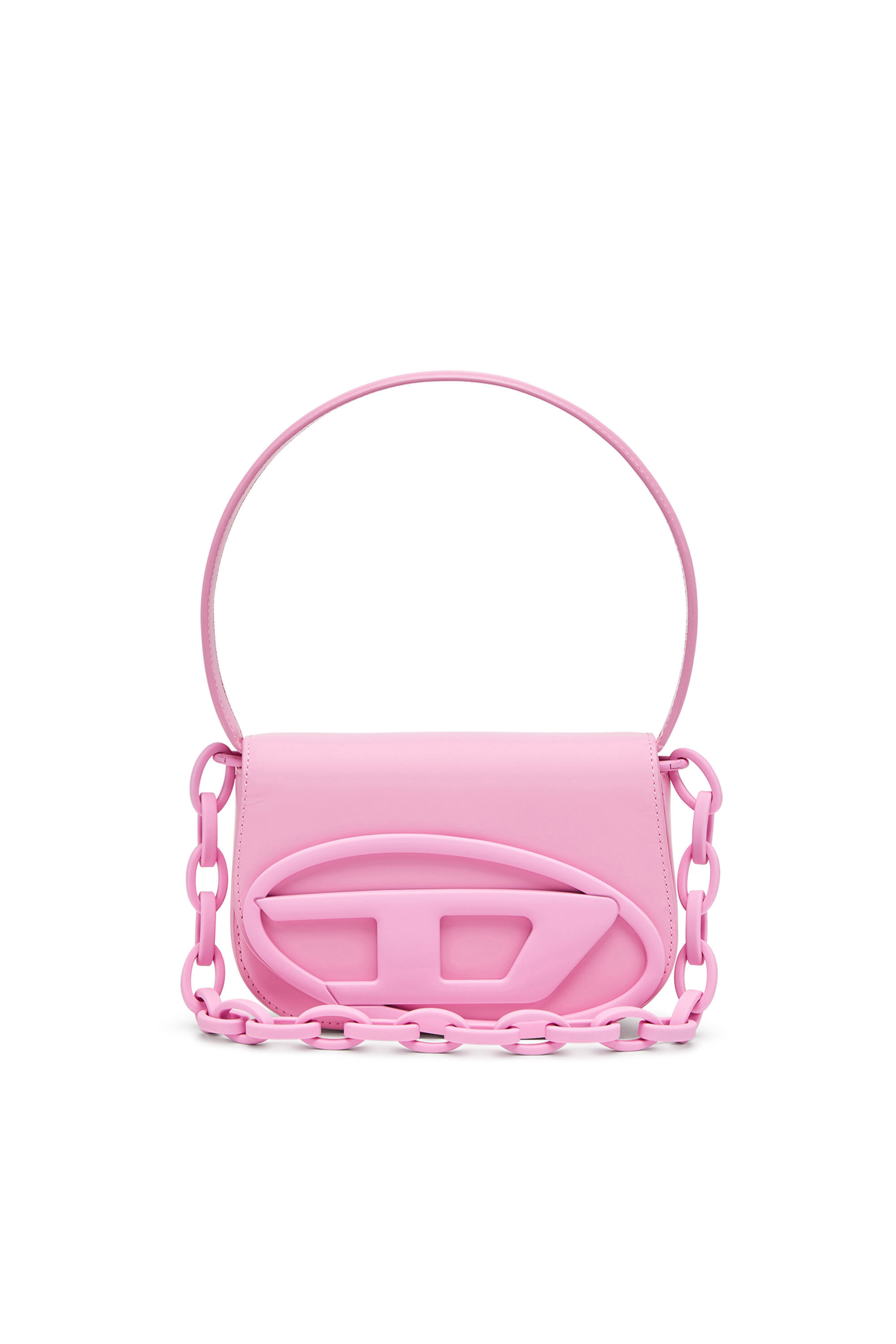 Diesel - 1DR, Woman 1DR-Iconic shoulder bag in matte leather in Pink - Image 1