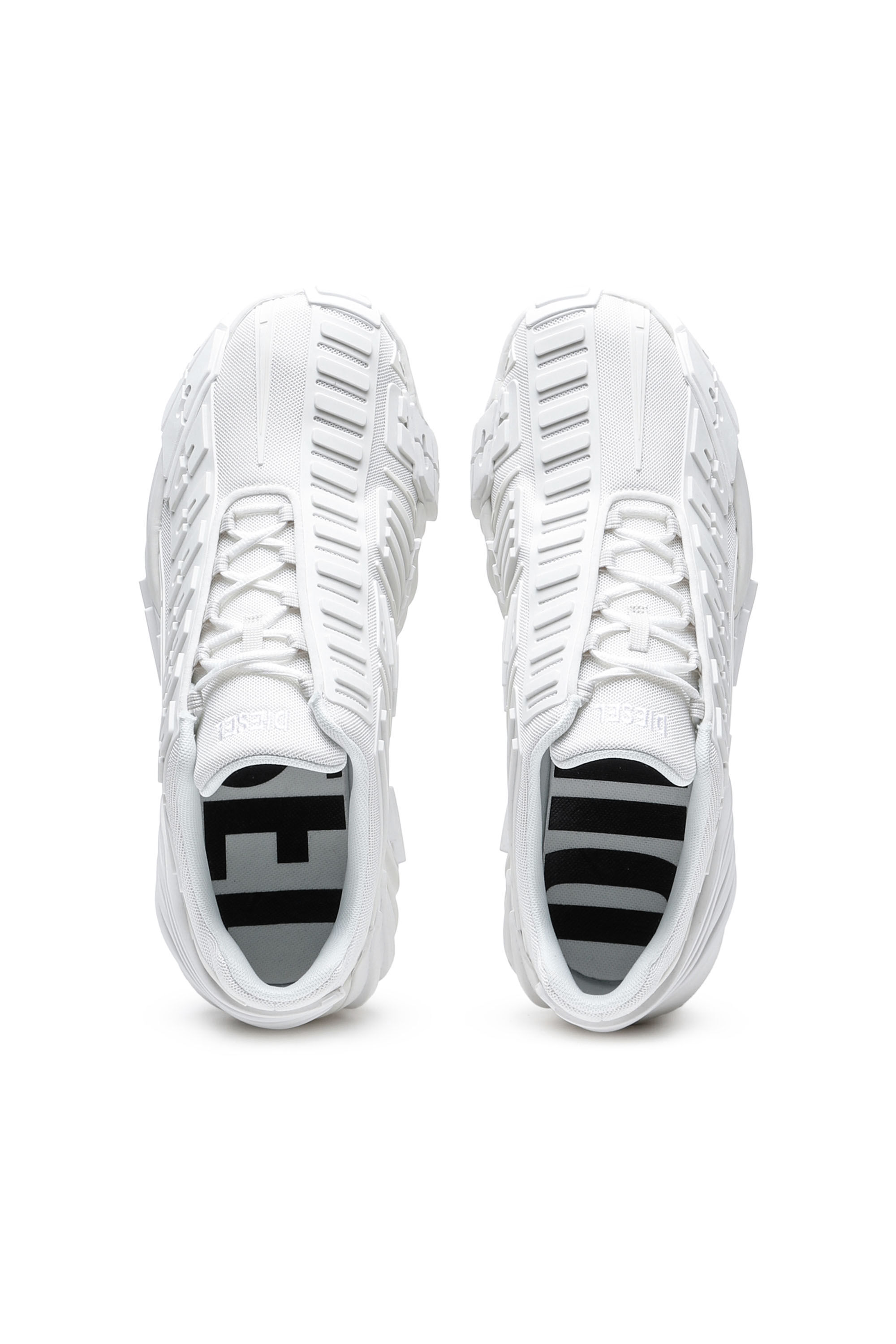 Diesel - S-PROTOTYPE LOW W, Donna S-Prototype Low W - Sneaker in mesh e gomma in Bianco - Image 4