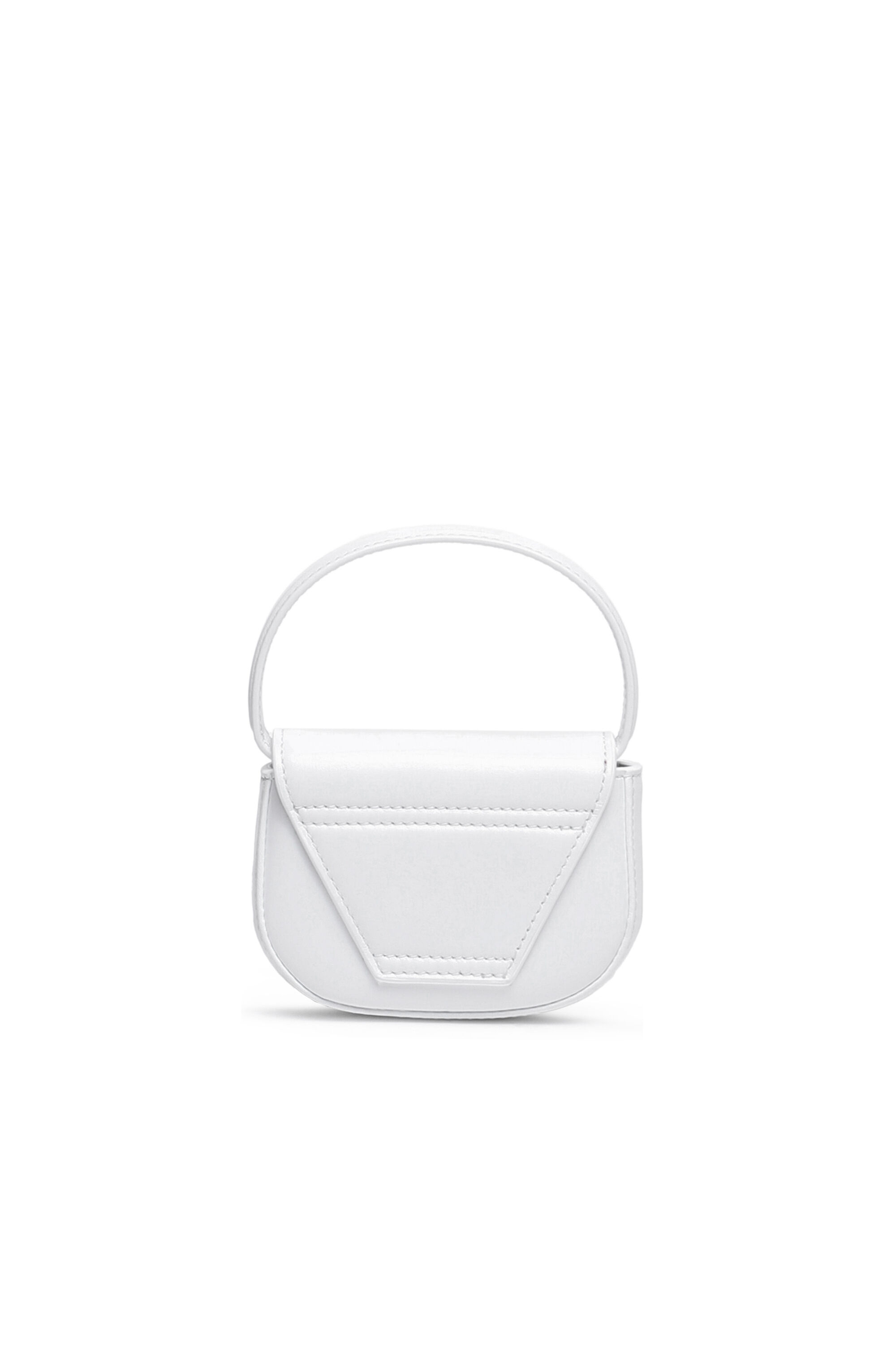 Diesel - 1DR XS, Woman's 1DR XS-Iconic mini bag with D logo plaque in White - 3