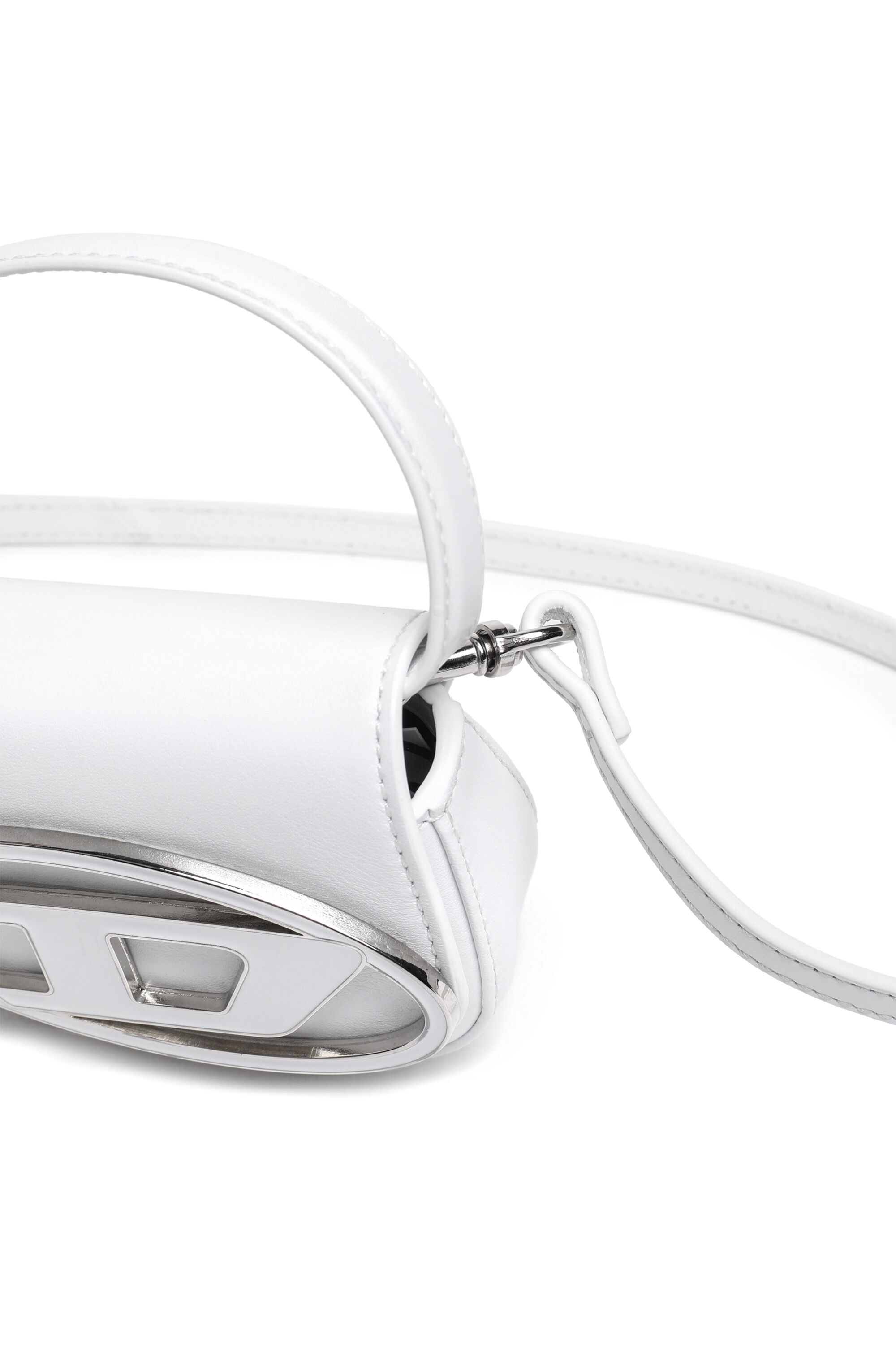 Diesel - 1DR XS, Woman's 1DR XS-Iconic mini bag with D logo plaque in White - 2