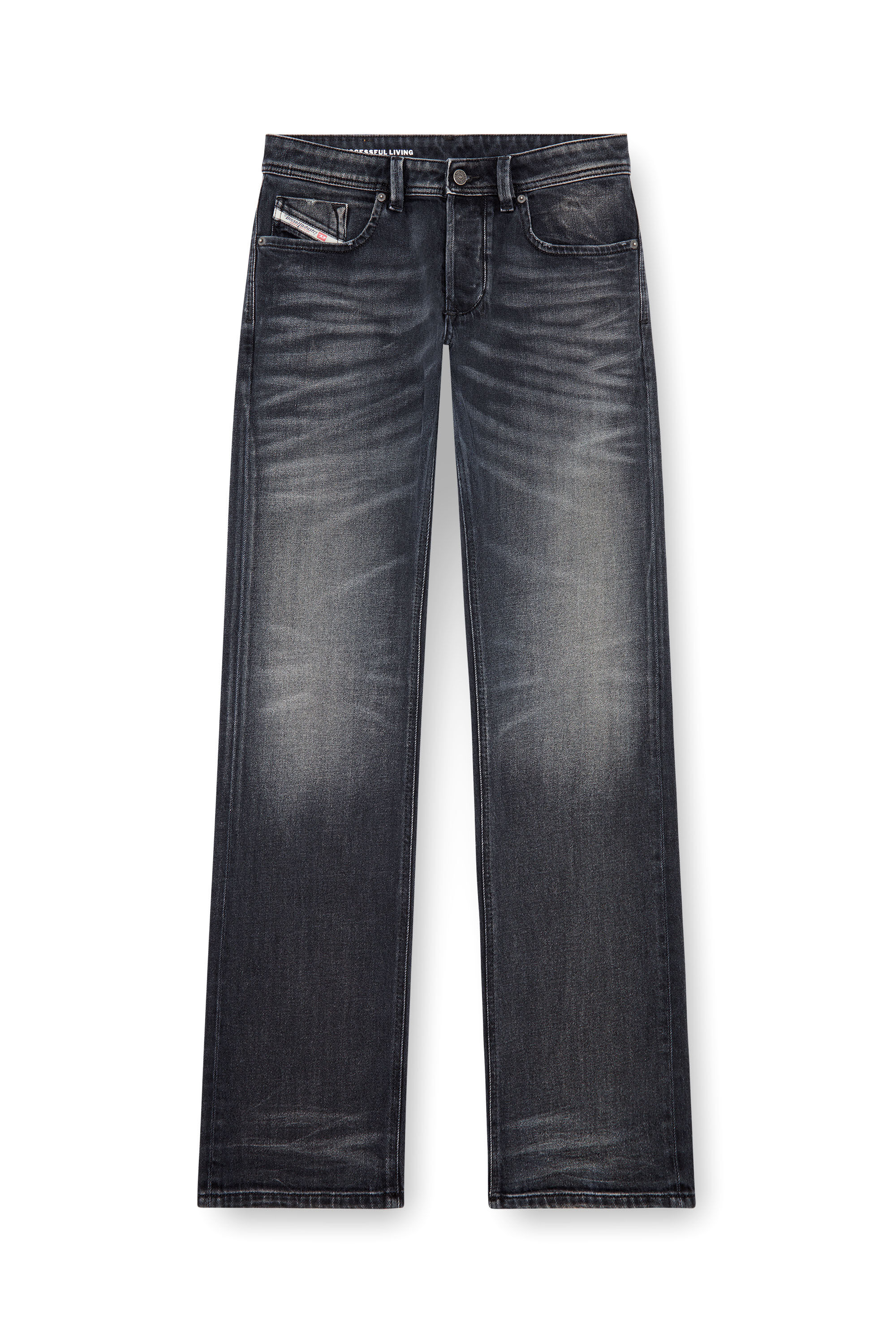 Diesel - Uomo Straight Jeans 1985 Larkee 09J65, Nero/Grigio scuro - Image 2