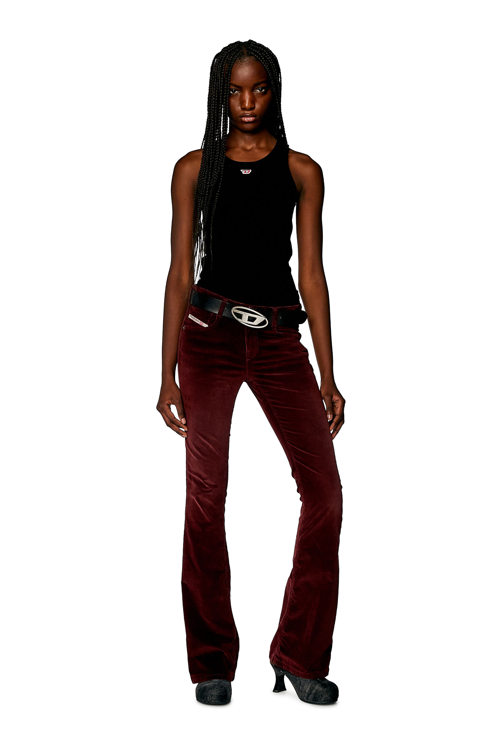 Diesel - Donna Bootcut and Flare Jeans 1969 D-Ebbey 003HL, Rosso - Image 1