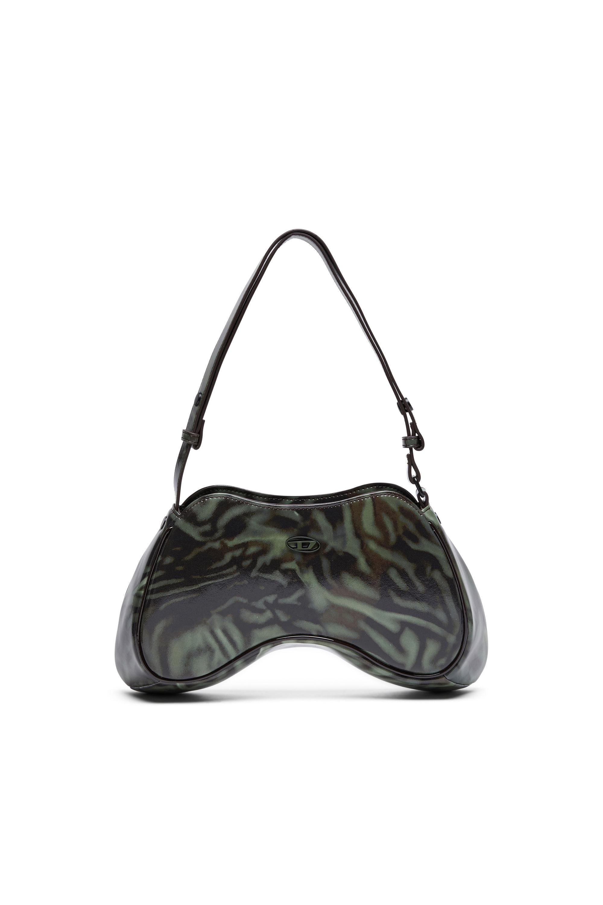Diesel - PLAY SHOULDER, Donna Play-Borsa in PU stampato lucido in Multicolor - Image 1