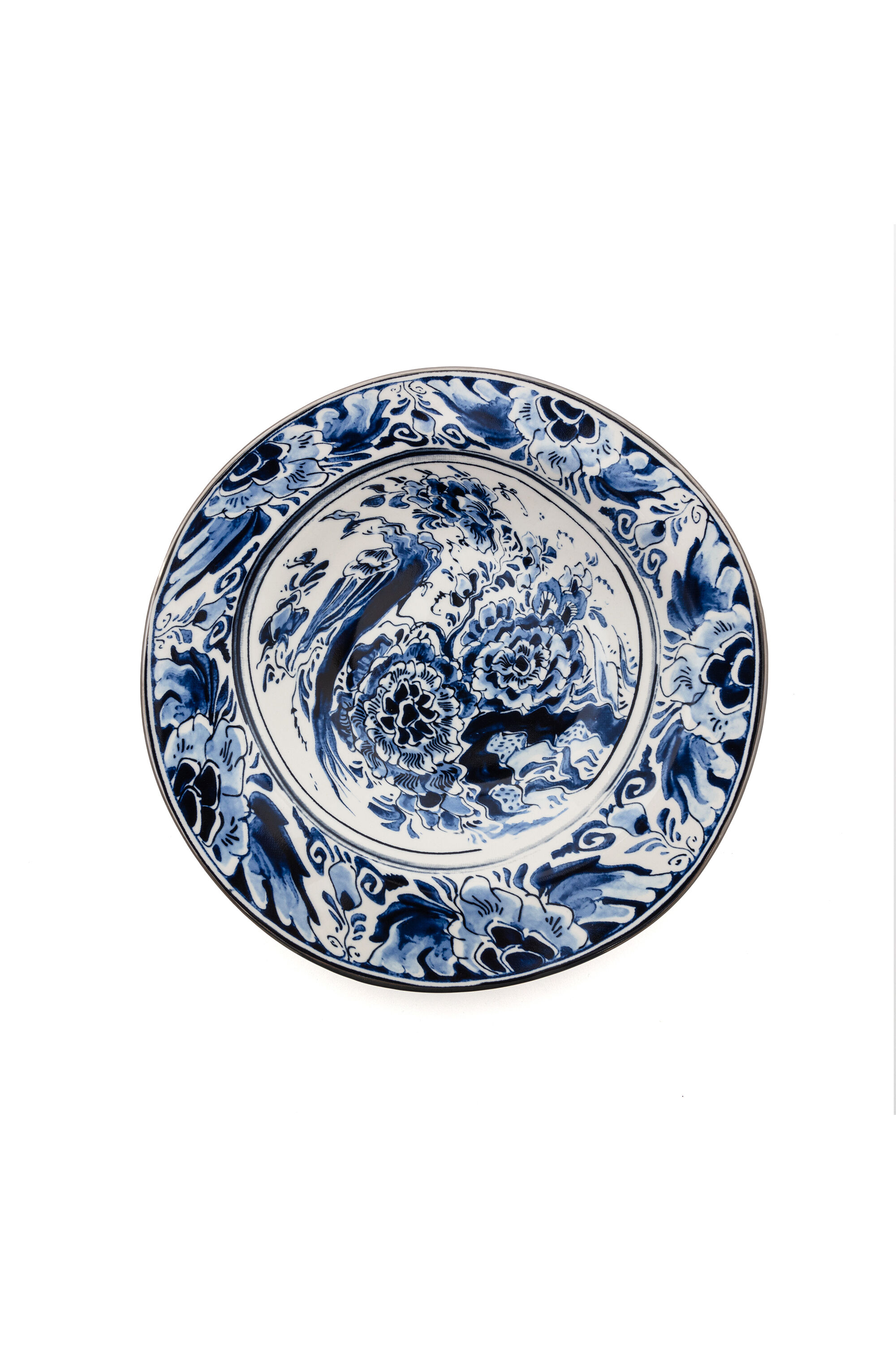 Diesel - 11222 SOUP PLATE IN PORCELAIN "CLASSIC O, Unisex Piatto fondo in porcellana in Multicolor - Image 1