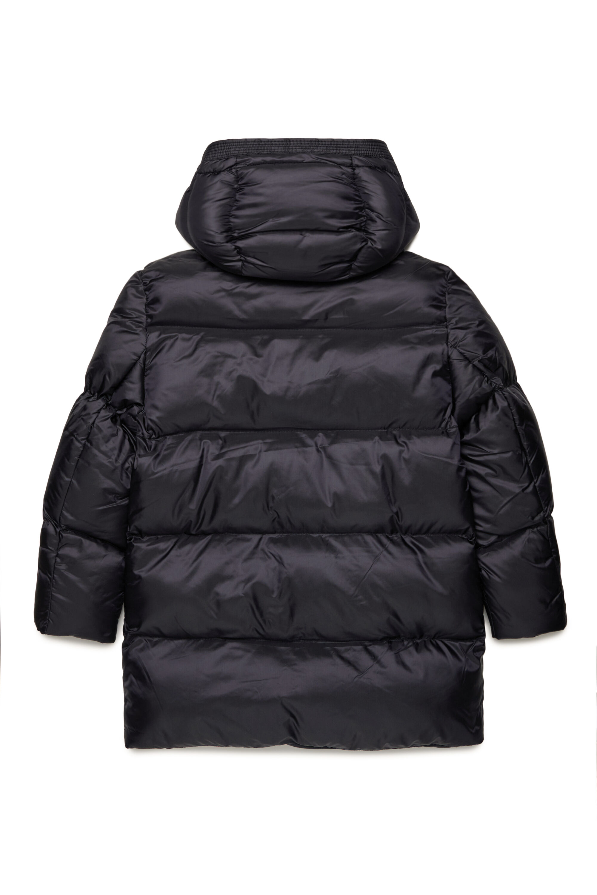 Diesel - JWROLFYSMON, Unisex Puffer jacket with Oval D patch in Black - Image 2