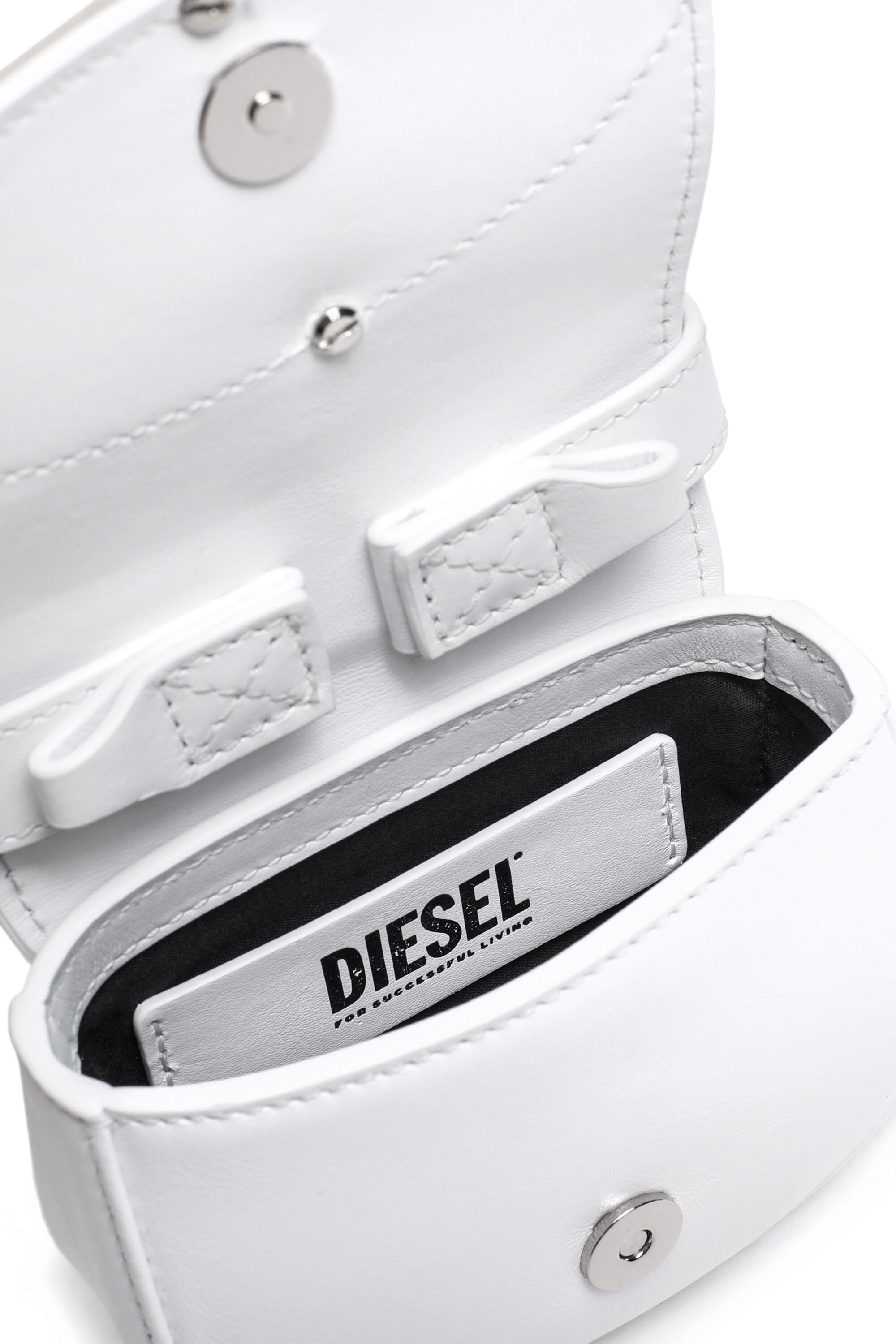 Diesel - 1DR XS, Woman's 1DR XS-Iconic mini bag with D logo plaque in White - 5