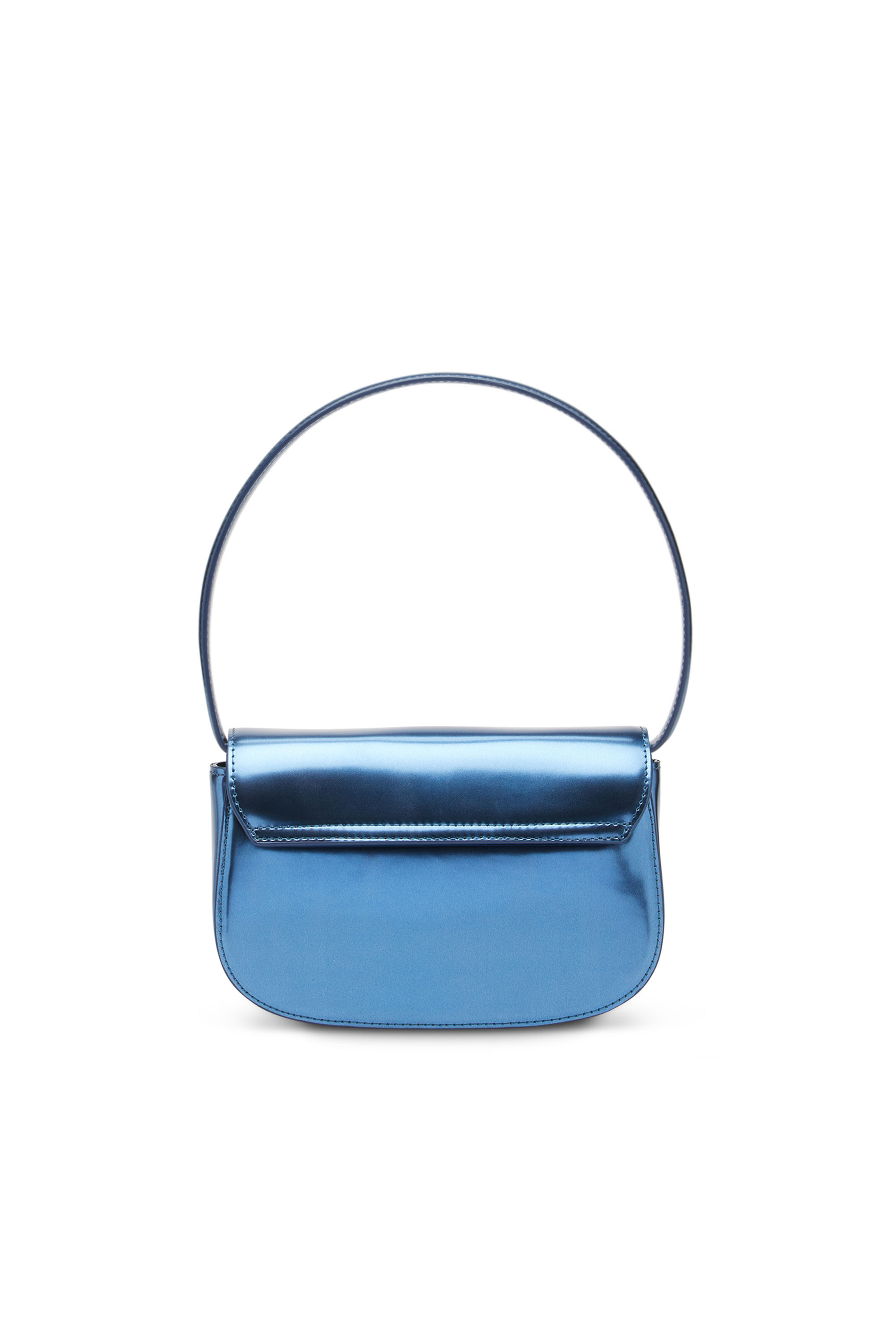 Diesel - 1DR, Woman 1DR-Iconic shoulder bag in mirrored leather in Blue - Image 2