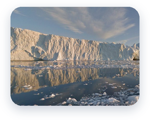 Jarraitu itsasoan zehar Groenlandiako izotzezko fiordo bati Street View erabilita