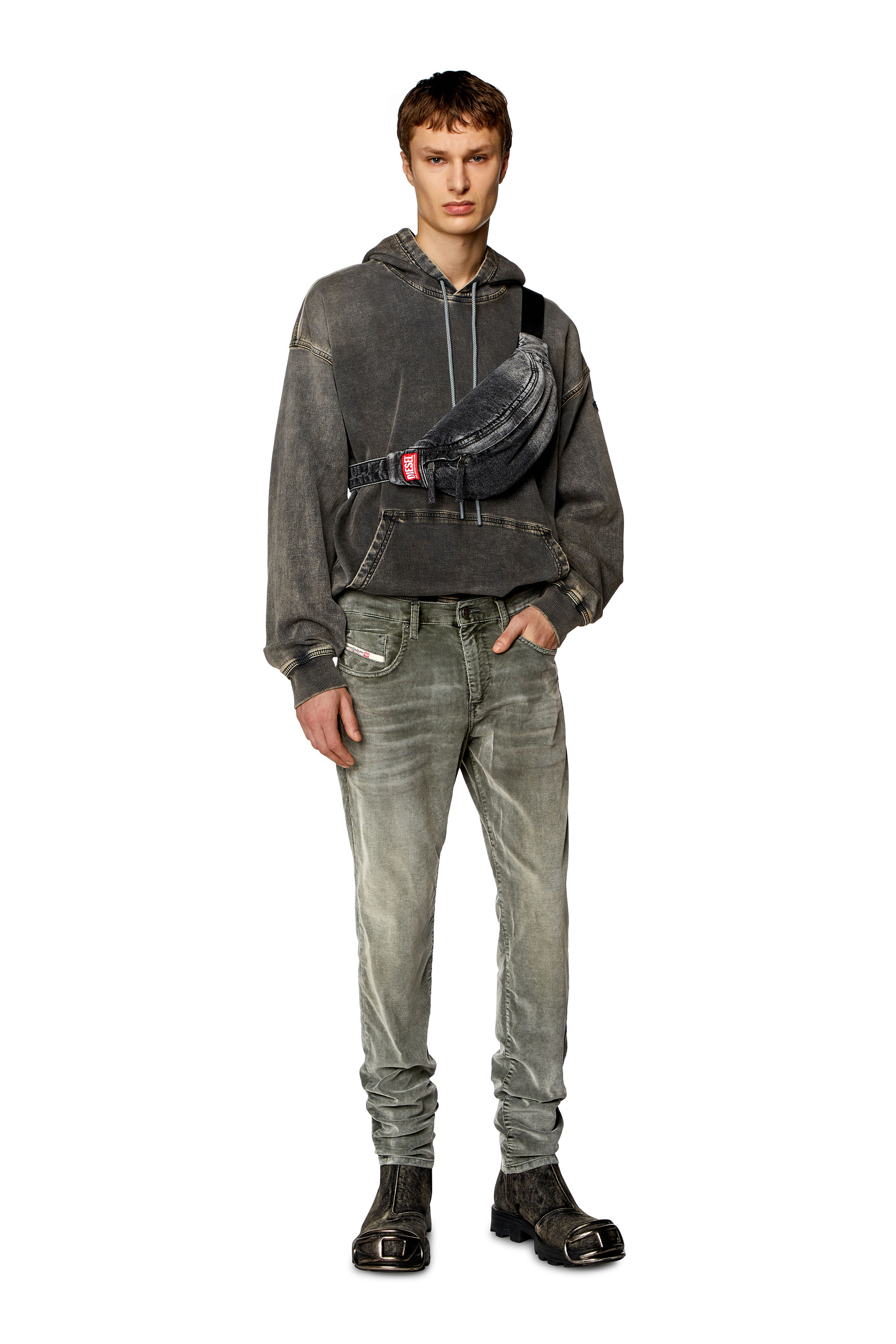 Diesel - Man Slim Jeans 2019 D-Strukt 068JF, Green - Image 2