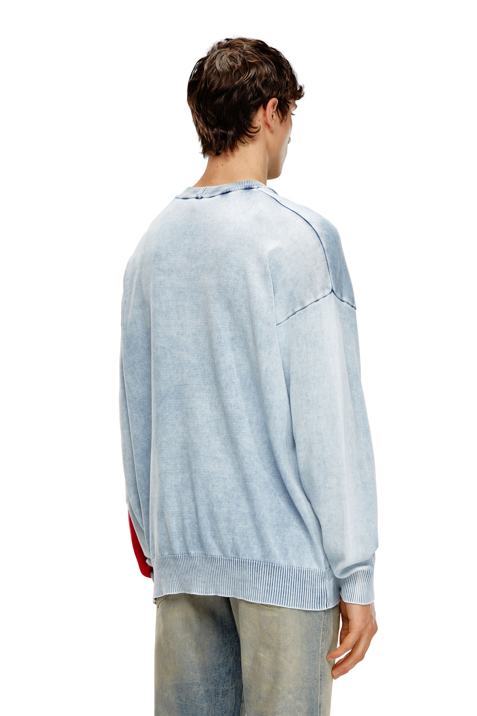 Diesel - K-ZENO, Man Cardigan in indigo cotton in Blue - Image 4