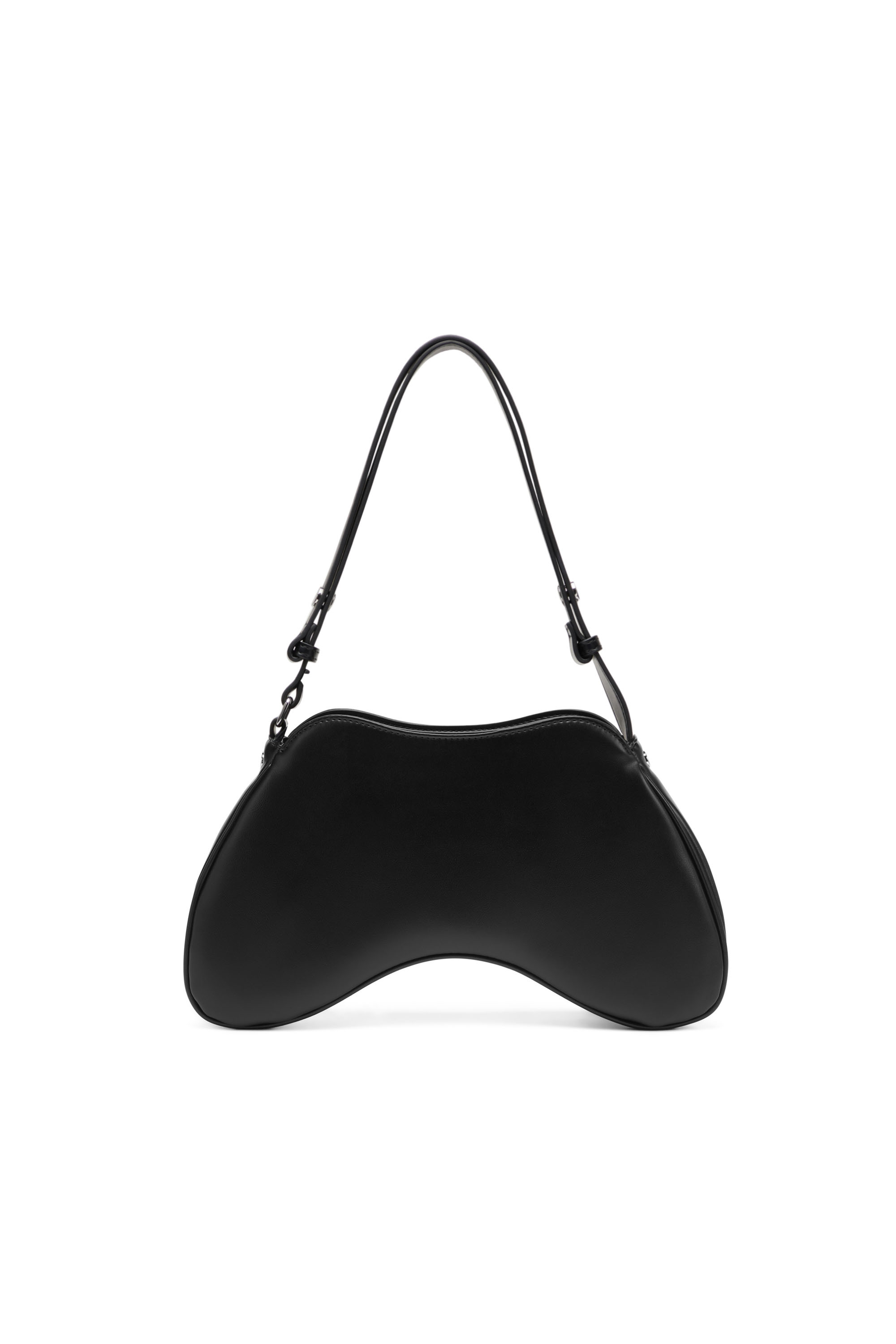 Diesel - PLAY SHOULDER, Woman Play-Shoulder bag with two-tone design in Black - Image 2