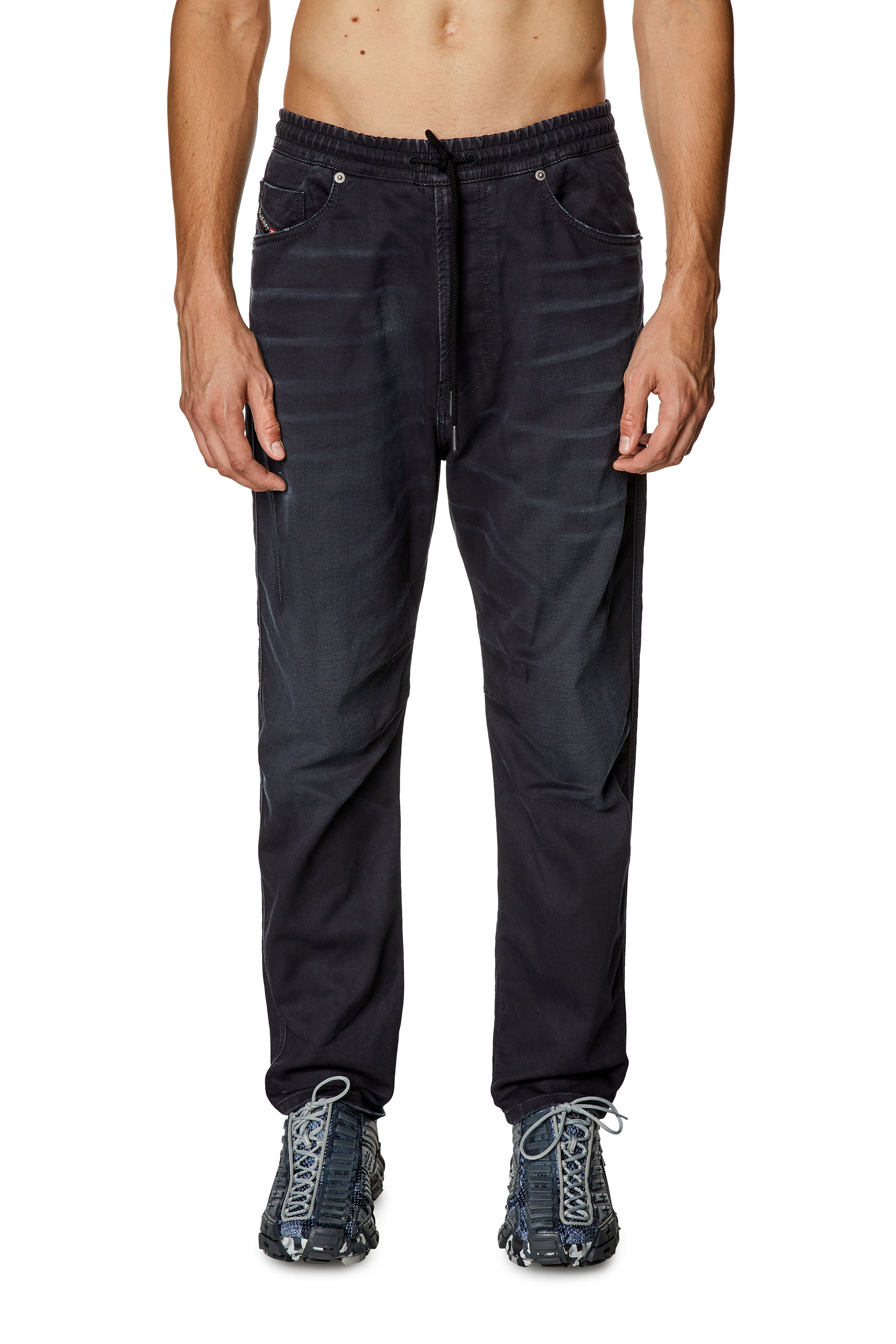 Diesel - Man Tapered 2040 D-Amage Joggjeans® 068HR, Black/Dark grey - Image 1