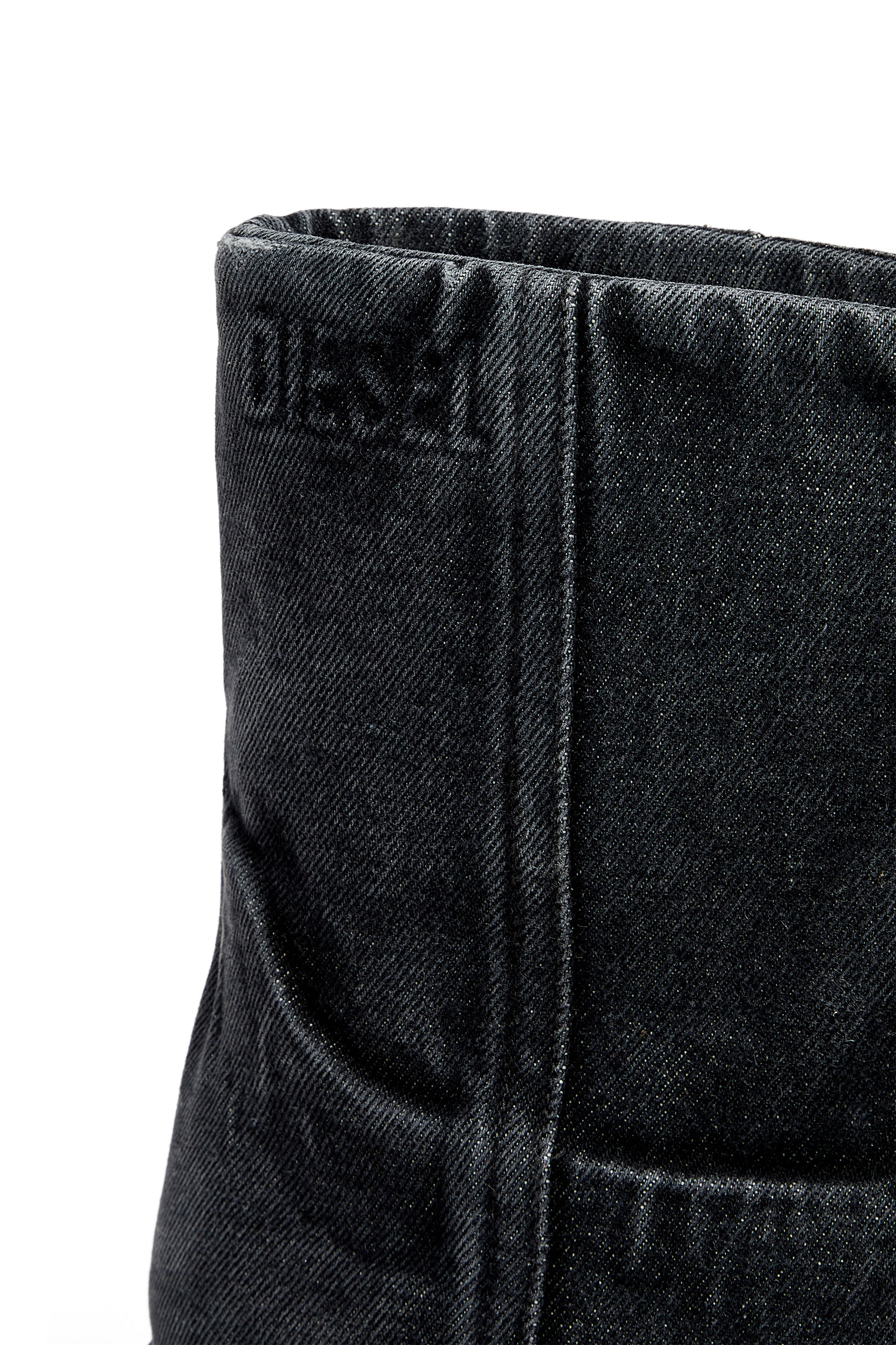 Diesel - D-HAMMER CH MD, Unisex D-Hammer-Chelsea boots in washed denim in Black - Image 5