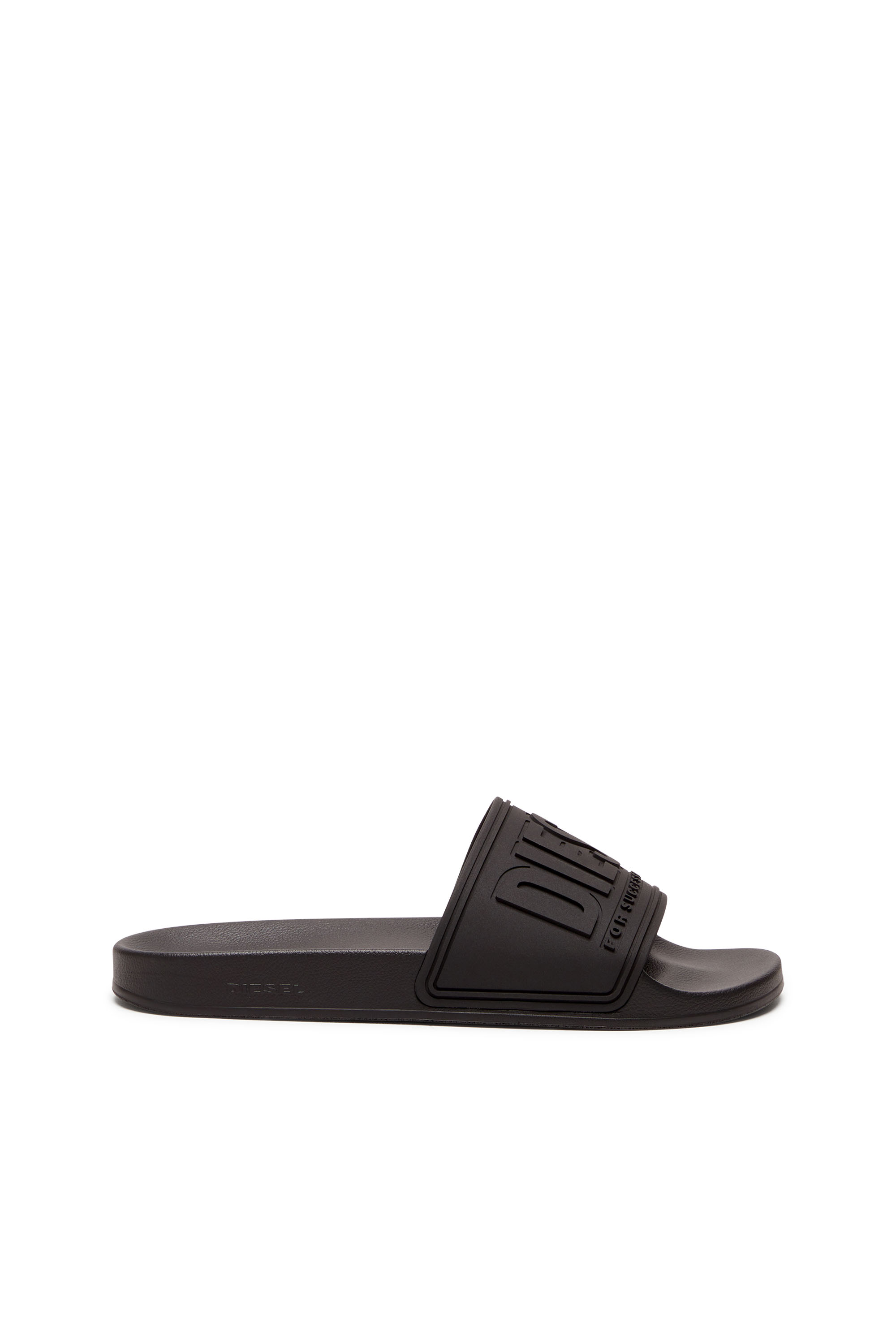 Diesel - SA-MAYEMI CC, Man Sa-Mayemi-Pool slides with 3D logo in Black - Image 1