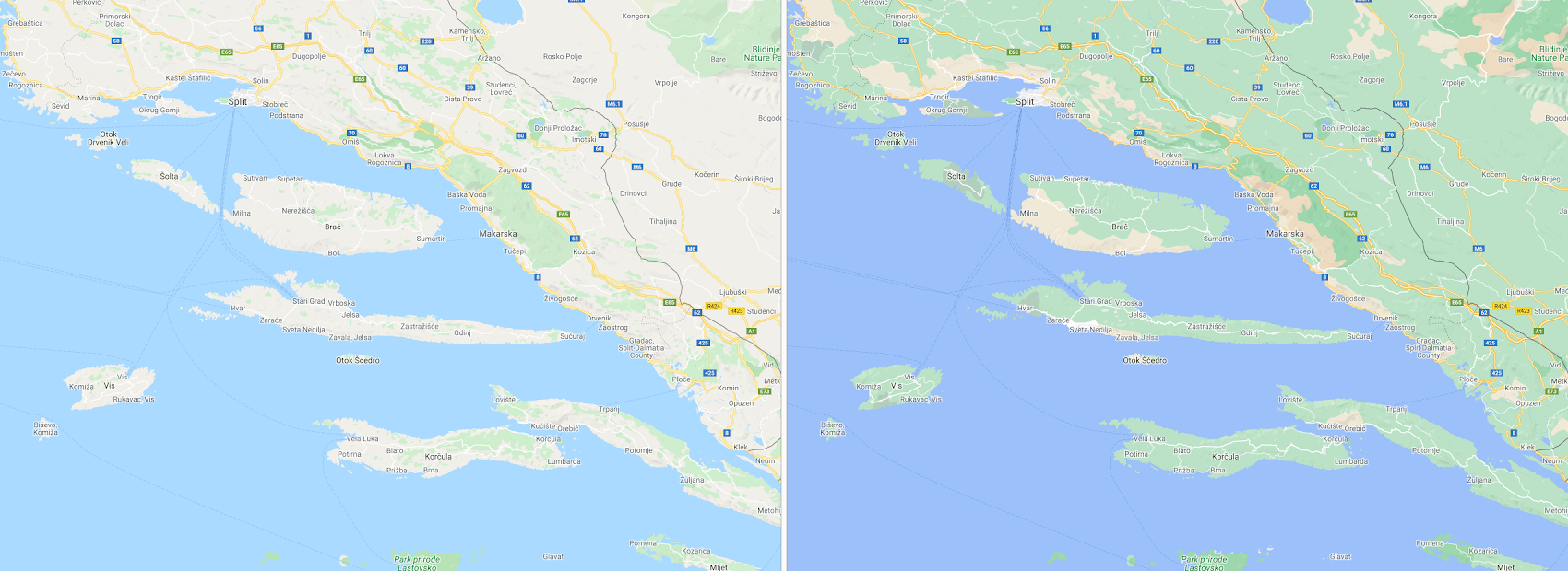 Croatia New Map Styling