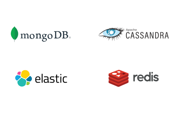  MongoDB, Apache Cassandra, Elastic Cloud, Redis Labs