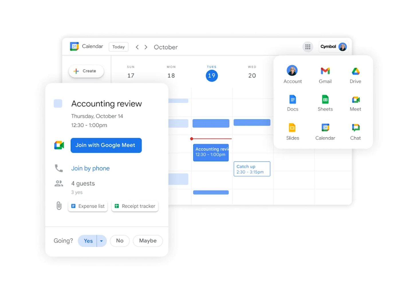 Google Workspace mencakup Google Meet, Chat, Drive, Dokumen, Spreadsheet, dan Slide dalam satu langganan. 