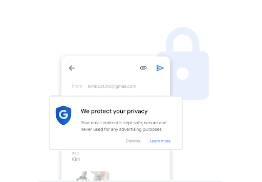 Powiadomienie na temat ochrony prywatności nałożone na e-maila