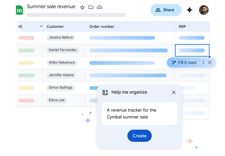  Über die Funktion „Hilfe beim Organisieren“ mit Gemini in Google Tabellen einen Projekttracker erstellen