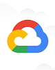 Logo Google Cloud dikelilingi awan