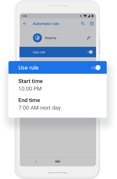 A Google phone screen that shows Do Not Disturb Mode getting turned on.