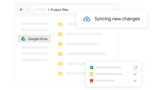 Drive for desktop syncing files to the cloud