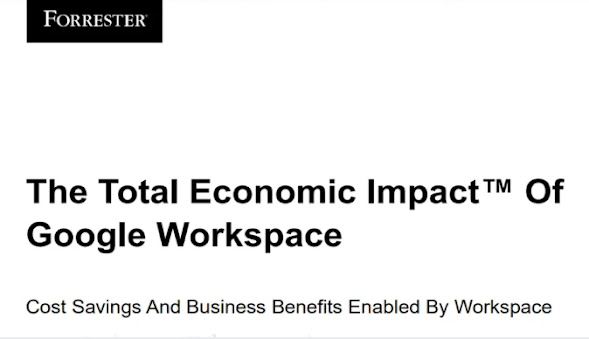 Forrester 发布的报告《Google Workspace 的总体经济影响》(Total Economic Impact™)
