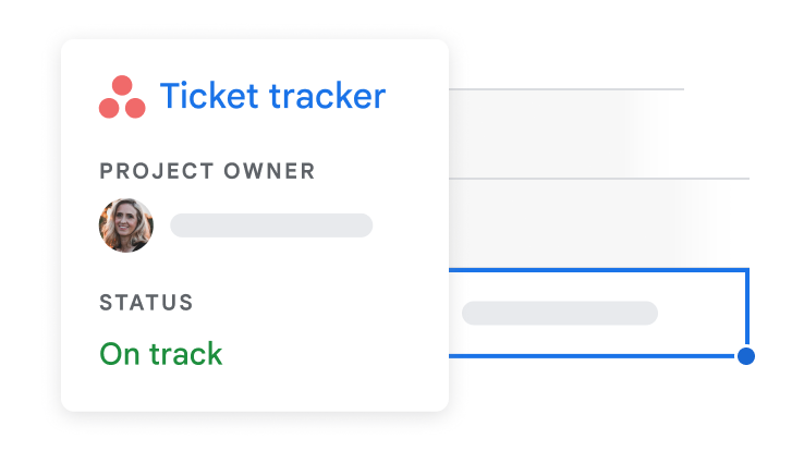 L'integrazione di Asana in Fogli permette di utilizzare un tracker dei biglietti