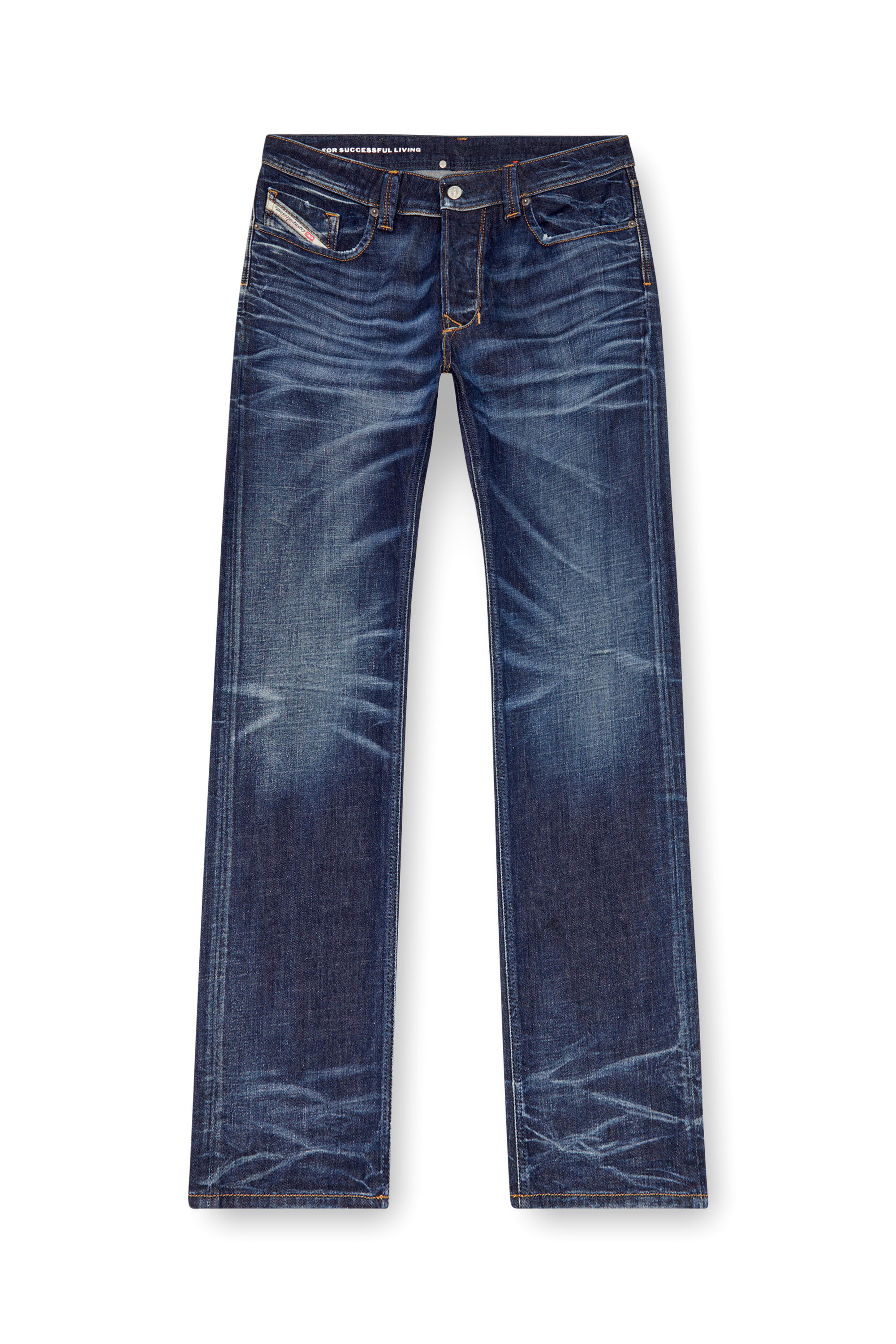 Diesel - Man Straight Jeans 1985 Larkee 09J90, Dark Blue - Image 3