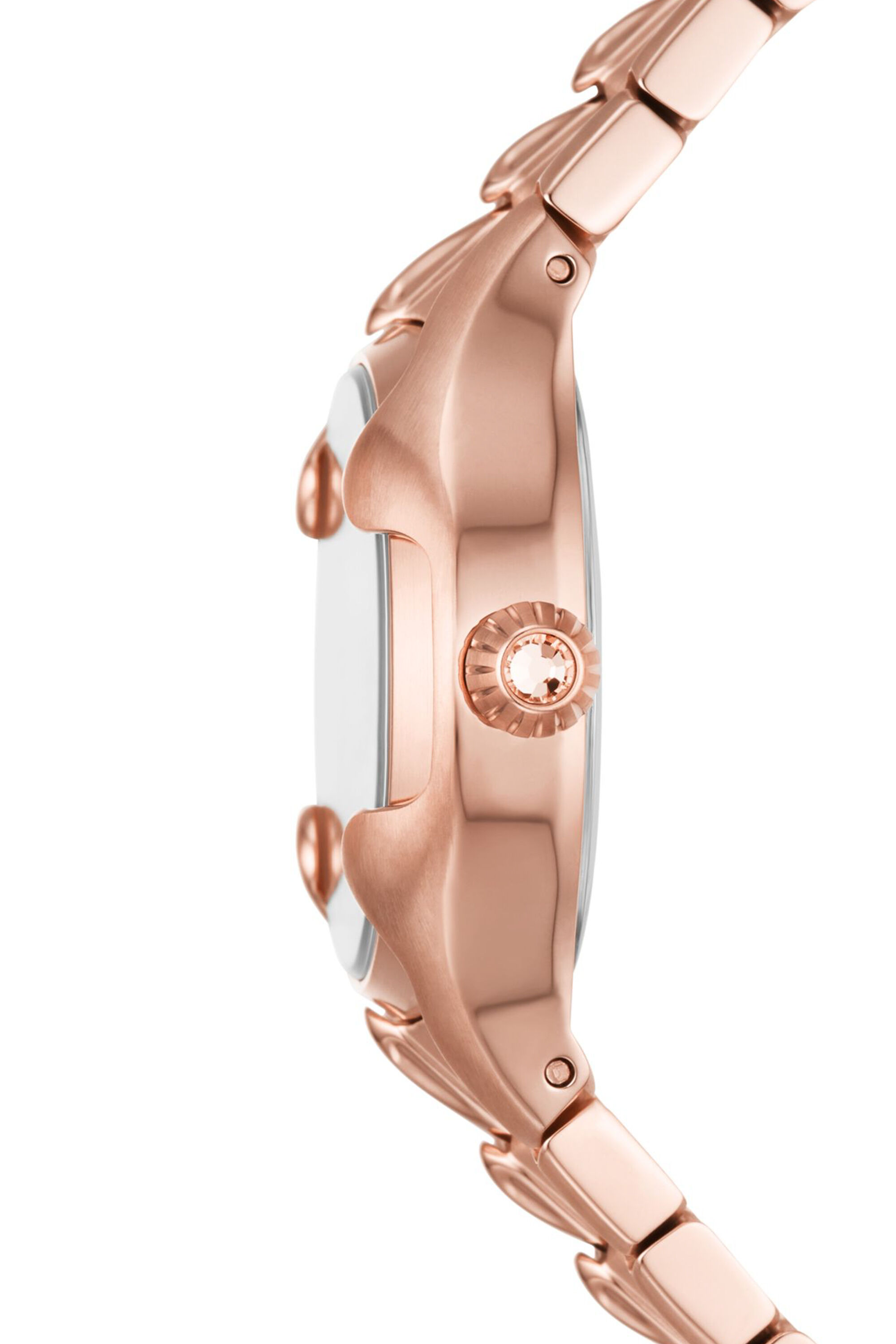 Diesel - DZ5604, Woman's Vert three-hand rose gold-tone stainless steel watch in Pink - 3