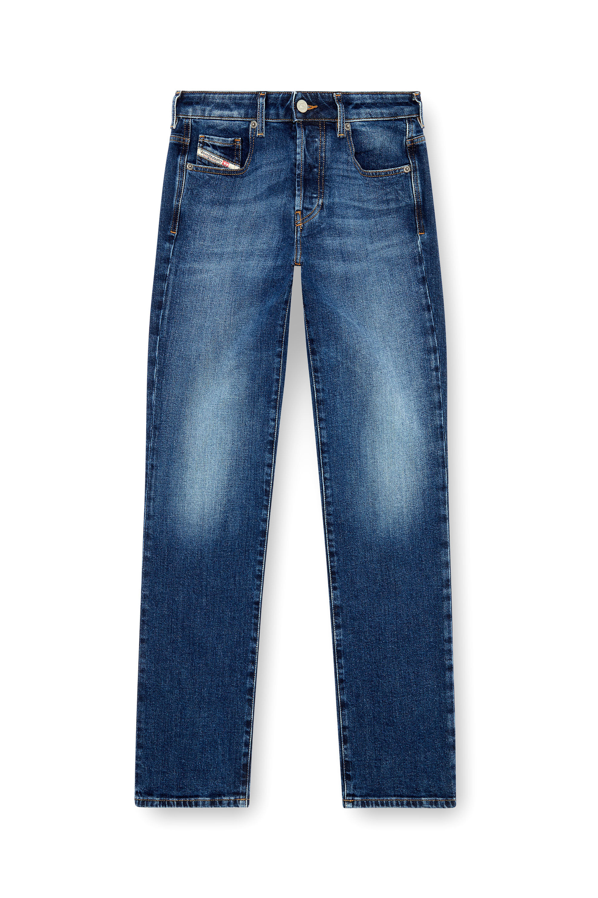 Diesel - Woman Straight Jeans 1989 D-Mine 09I28, Dark Blue - Image 2