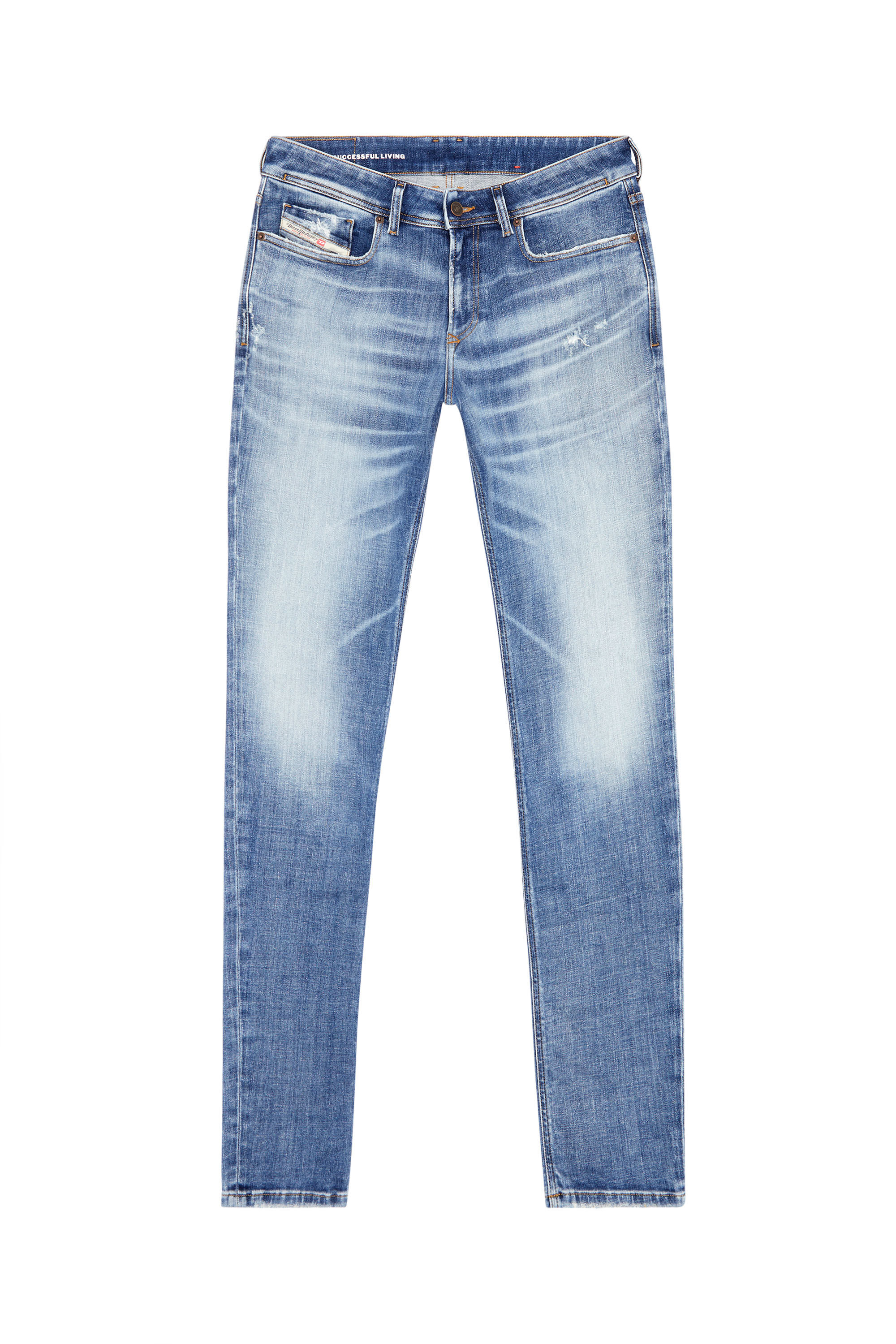 Diesel - Man Skinny Jeans 1979 Sleenker 09G35, Medium blue - Image 2