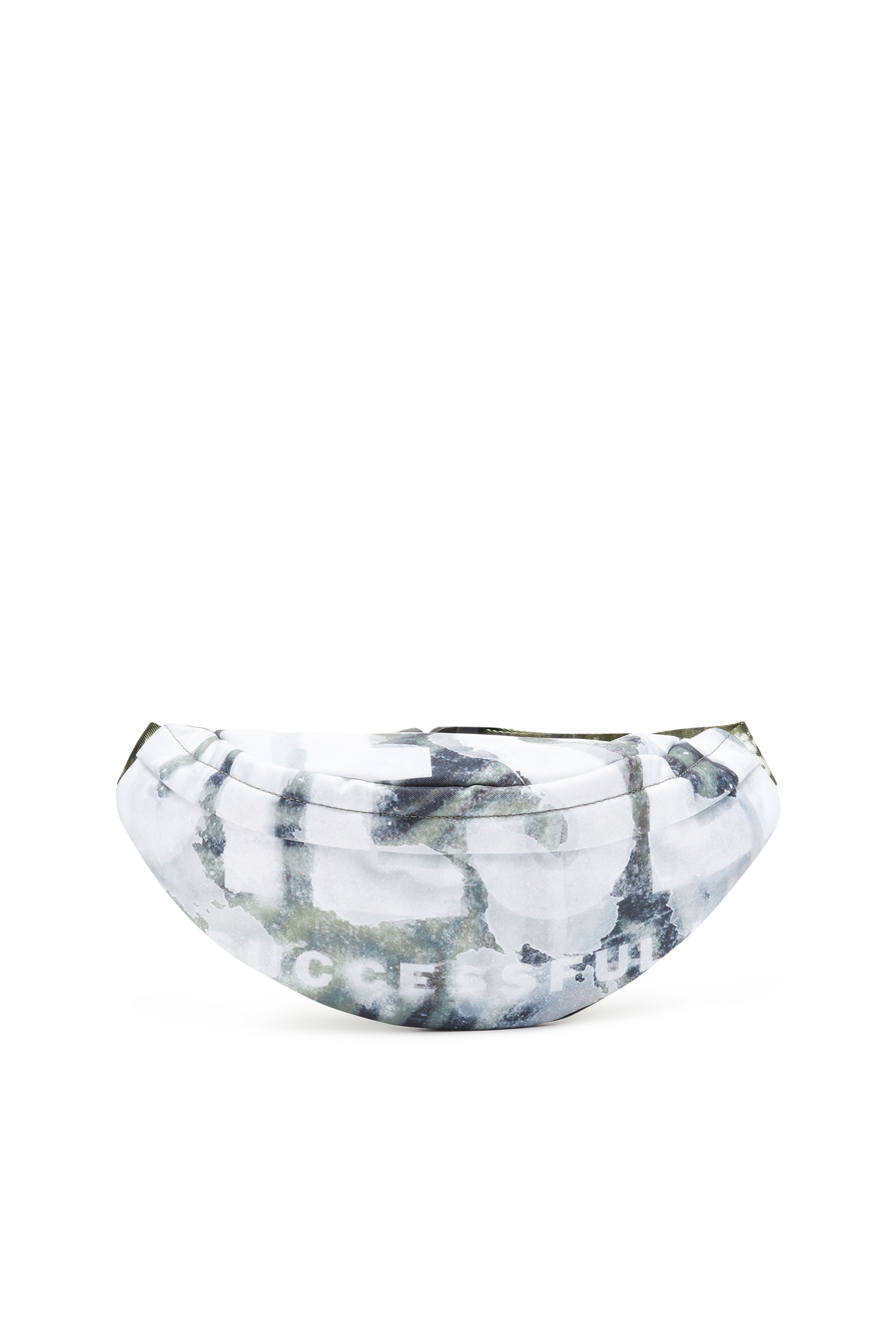 Diesel - RAVE BELTBAG X, Unisex Rave-Belt bag with wet-effect camo print in Multicolor - Image 1