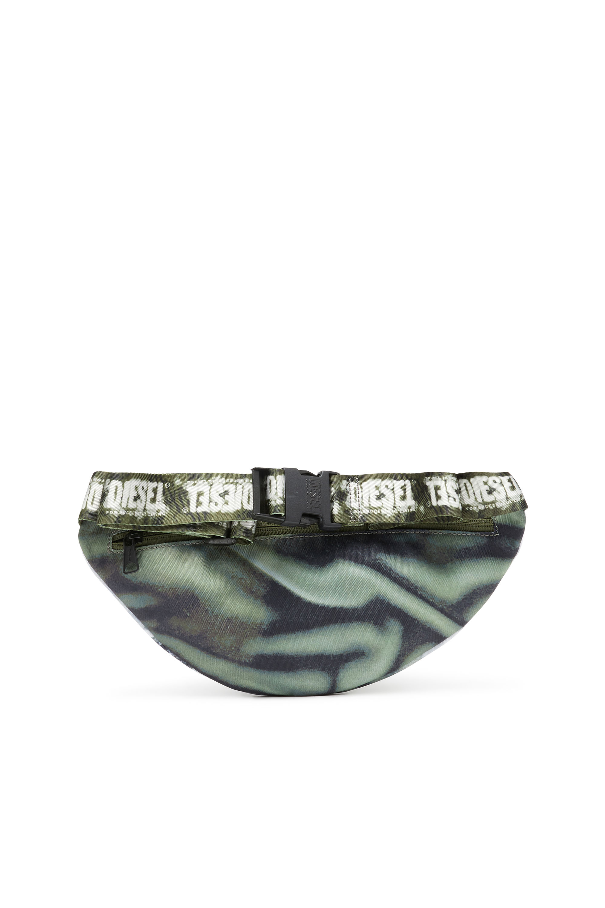 Diesel - RAVE BELTBAG X, Unisex Rave-Belt bag with wet-effect camo print in Multicolor - Image 2