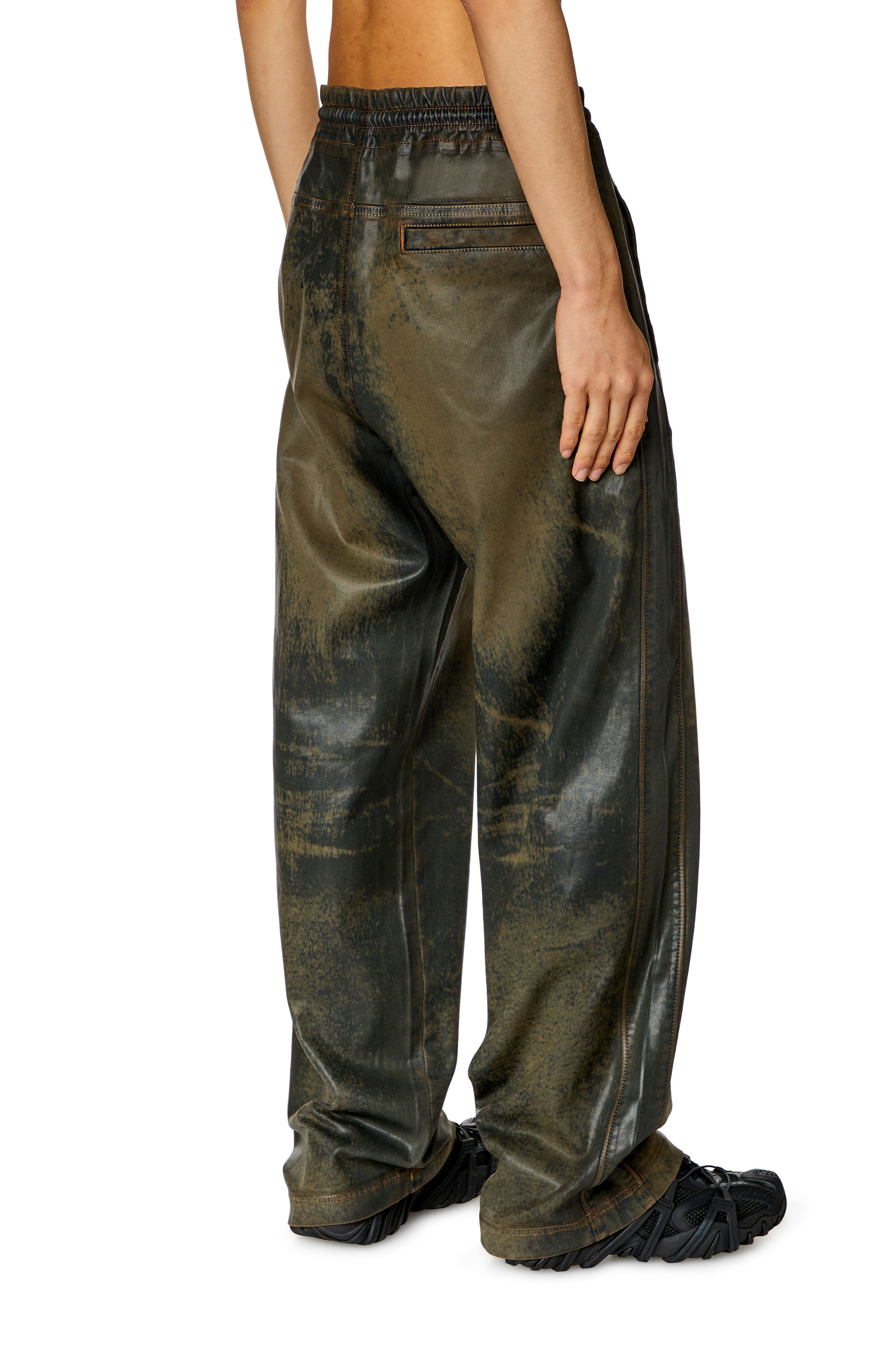 Diesel - Unisex Straight D-Martians Track Denim 068NU, Brown - Image 4