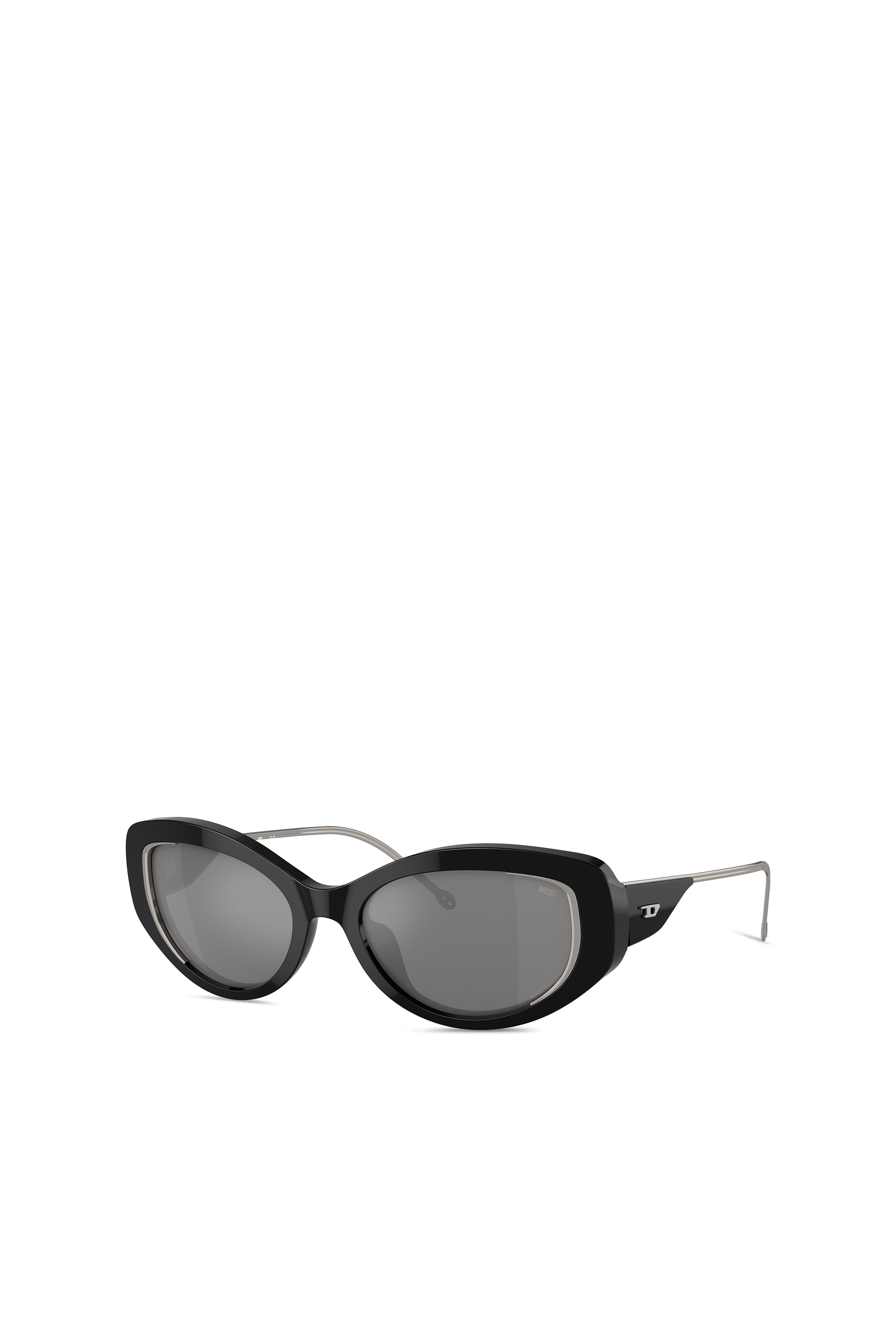 Diesel - 0DL2001, Unisex Cat-eye style sunglasses in Black - Image 4