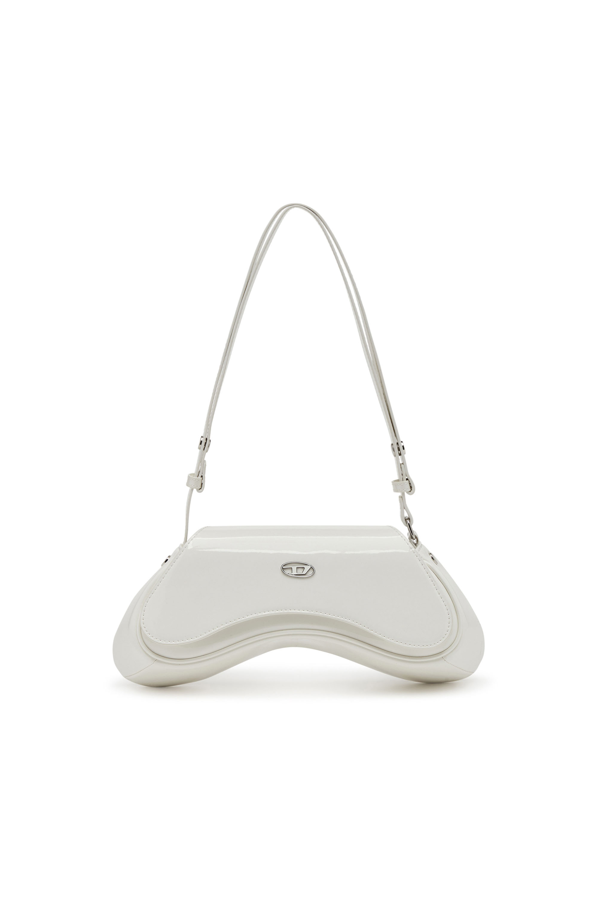 Diesel - PLAY CROSSBODY, Woman's Play-Glossy crossbody bag in White - 1