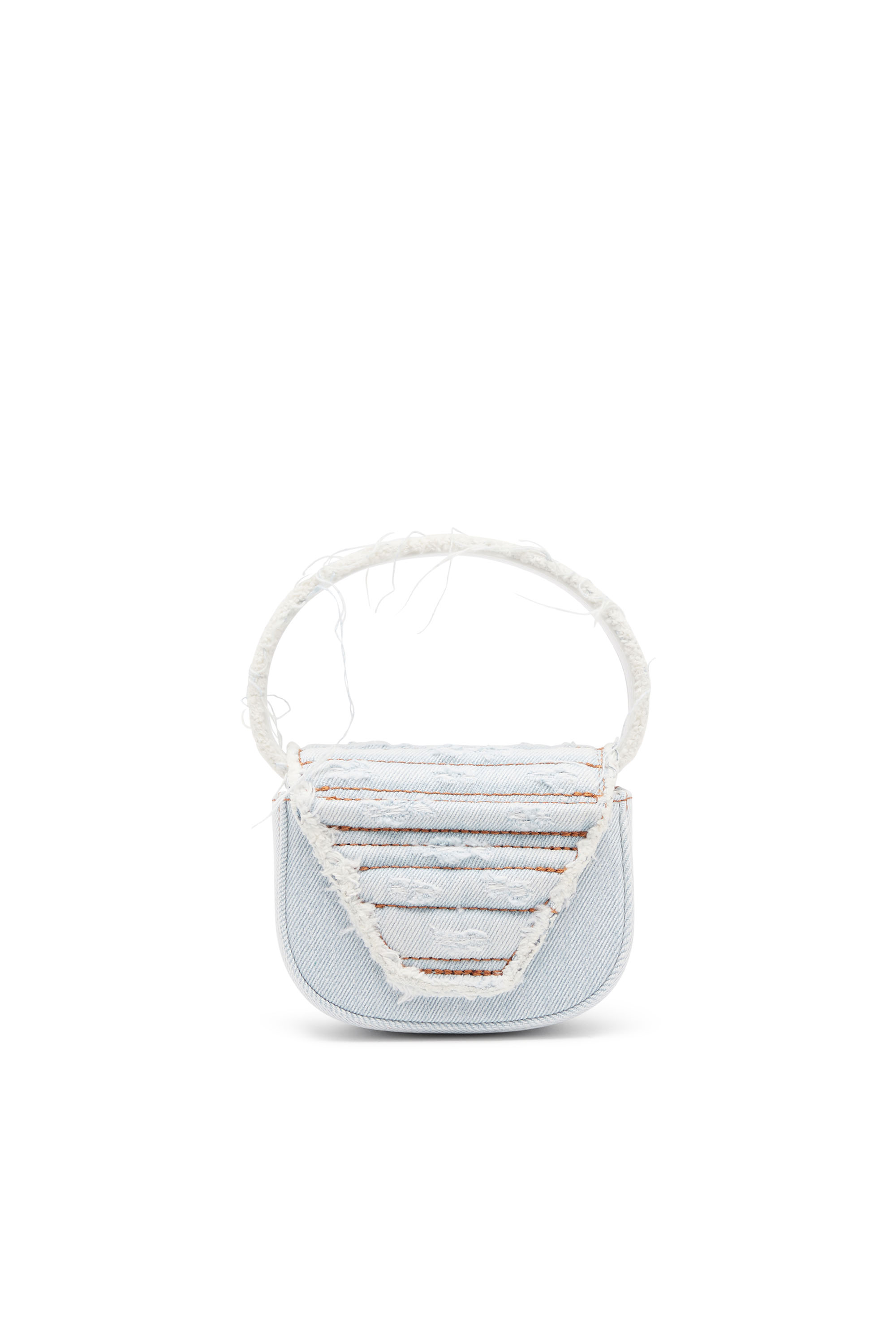 Diesel - 1DR XS, Woman's 1DR XS-Iconic mini bag in denim and leather in Light Blue - 2