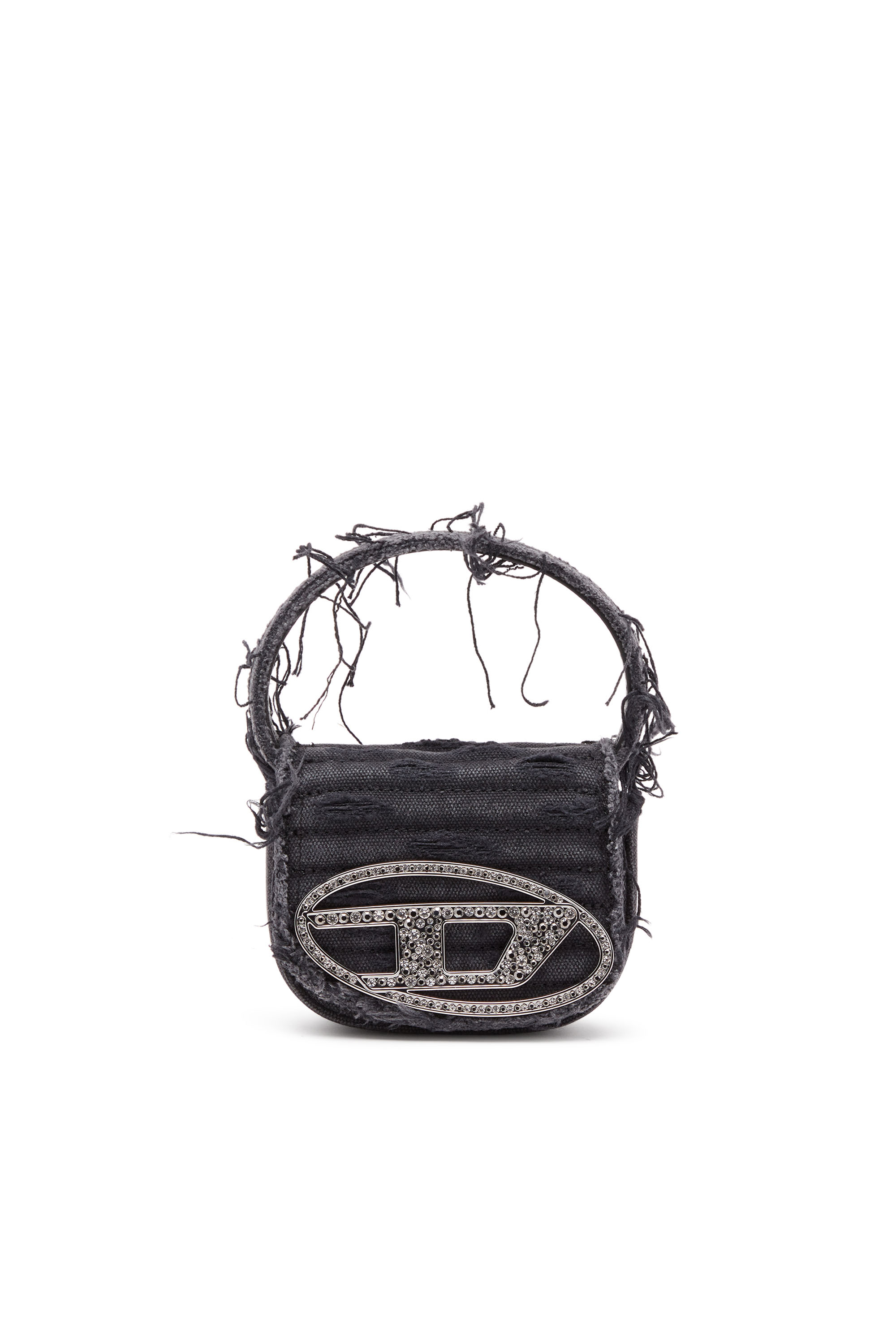 Diesel - 1DR XS, Woman's 1DR XS-Iconic mini bag in canvas and leather in Black - 1