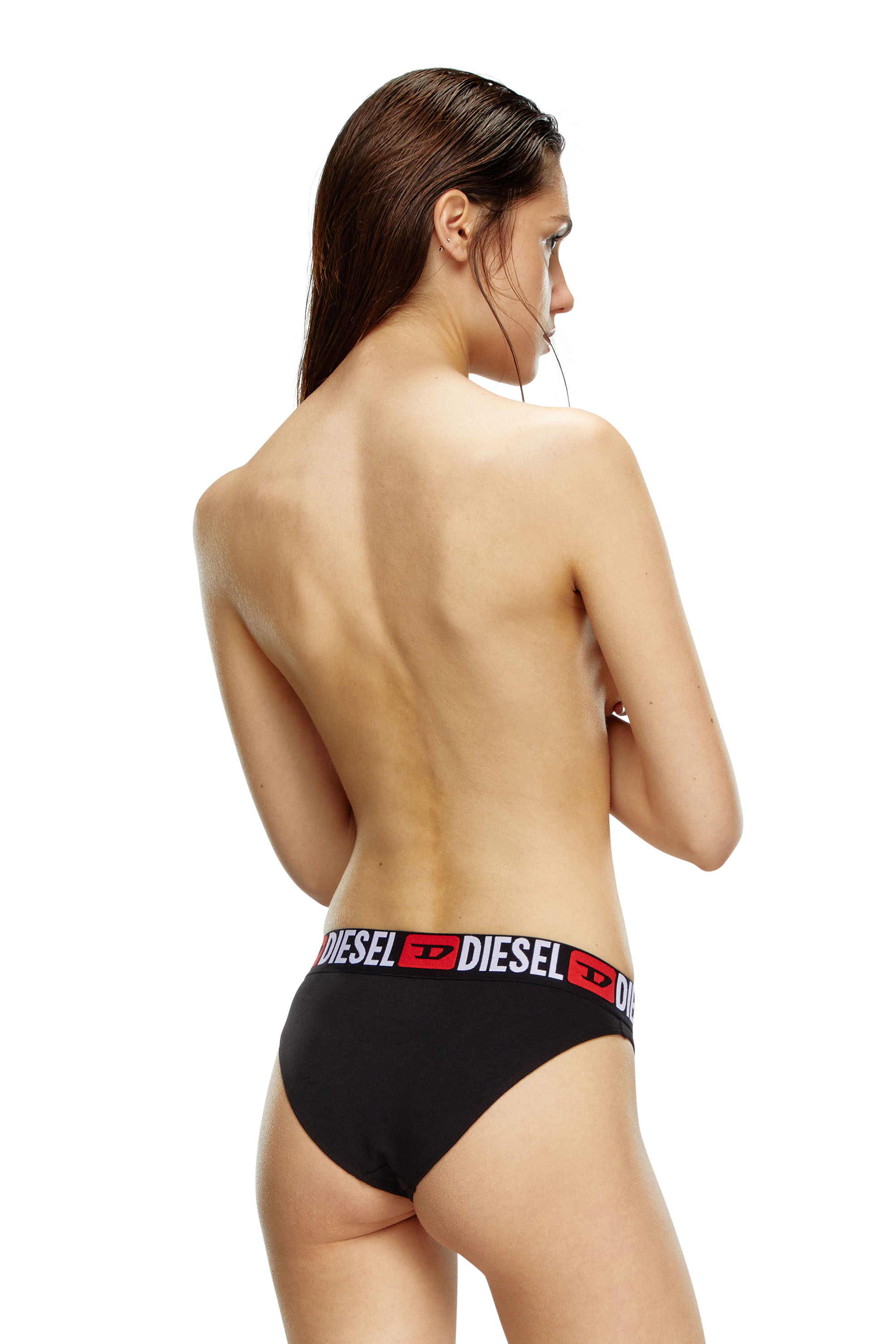 Diesel - UFPN-PANTIES-TD-THREEPACK, Woman Three-pack briefs with logo waist in Multicolor - Image 3