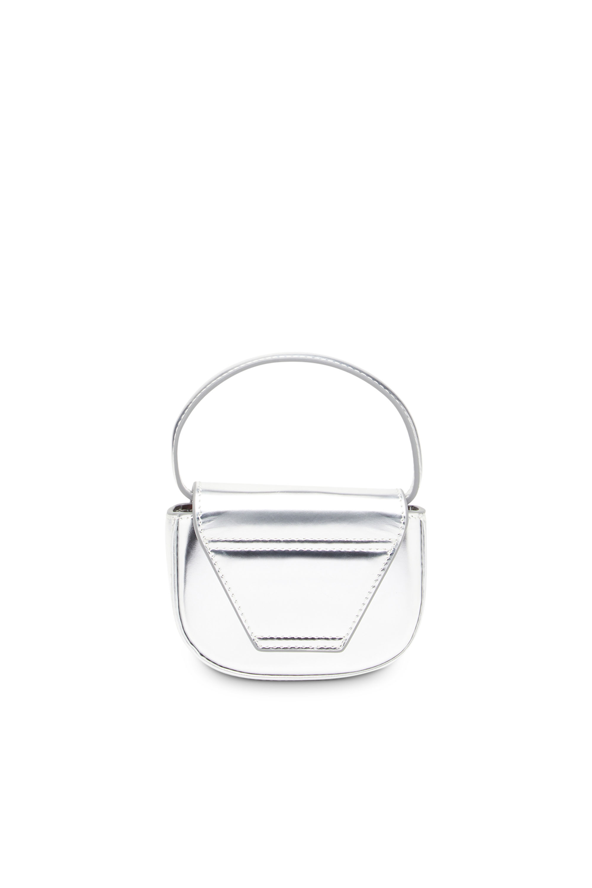 Diesel - 1DR-XS-S, Woman's 1DR-XS-S-Iconic mini bag in mirrored leather in Silver - 2