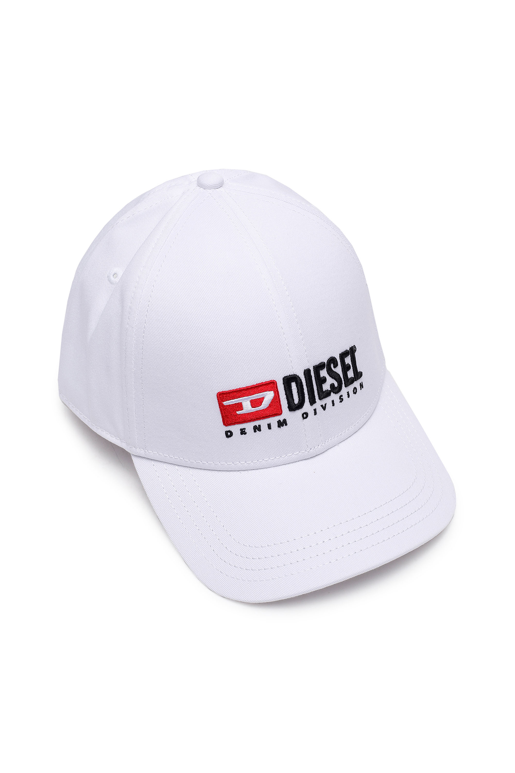 Diesel - CORRY-DIV, Unisex Baseball cap with Denim Division logo in White - Image 3