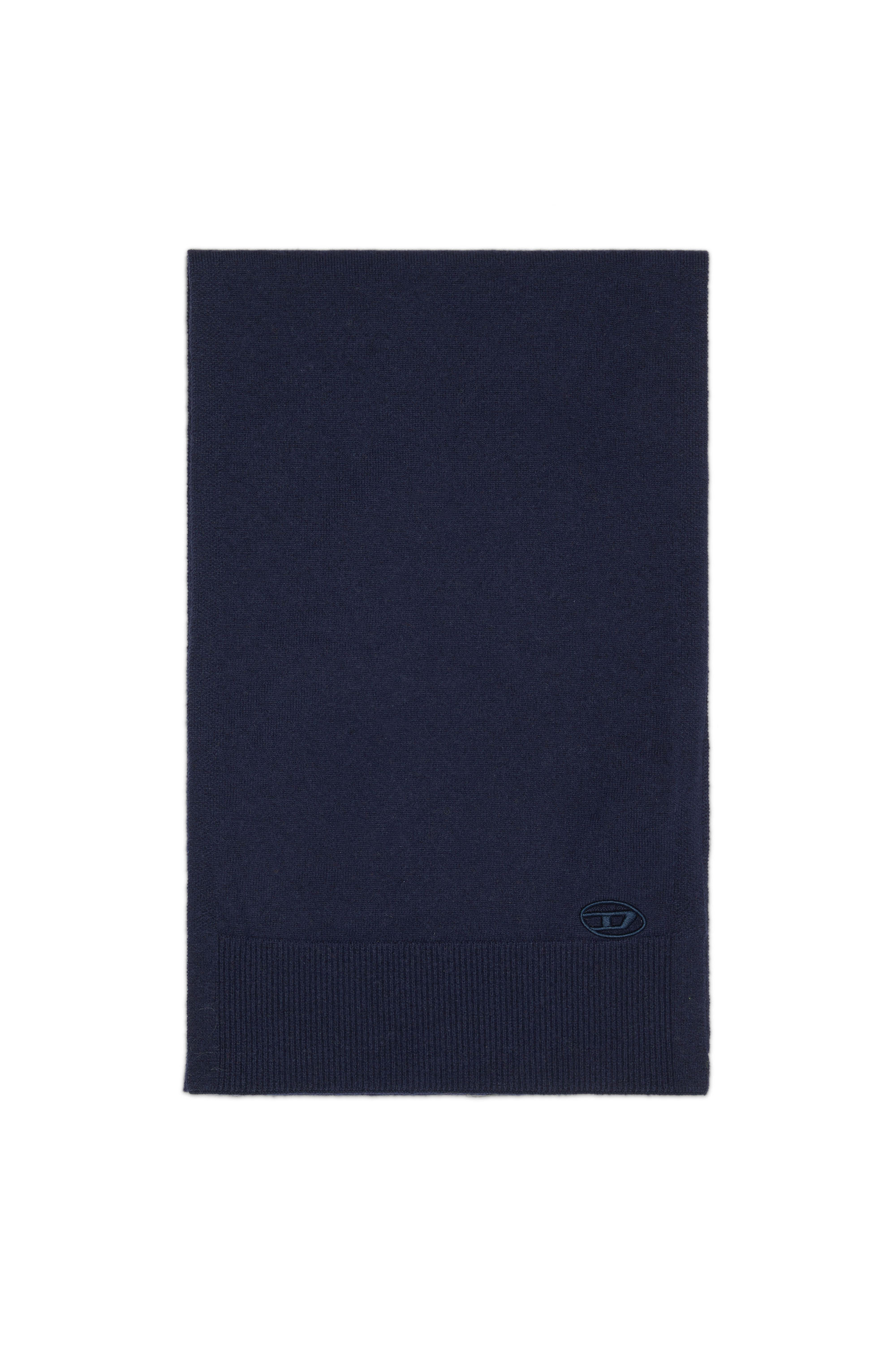 Diesel - K-REVOLVE, Unisex Scarf with embroidered Oval D logo in Blue - Image 1