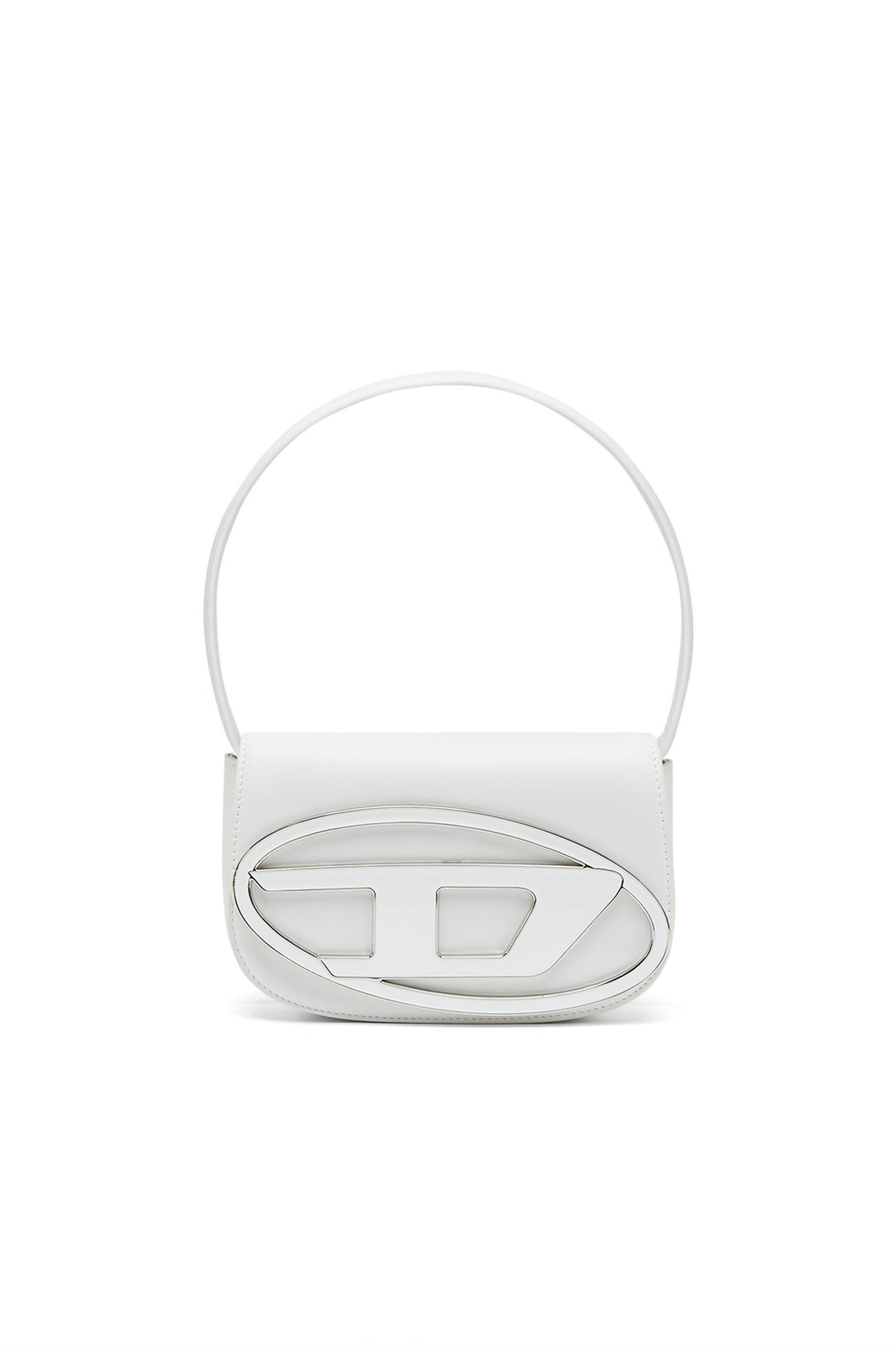 Diesel - 1DR, Woman's 1DR-Iconic shoulder bag in nappa leather in White - 1