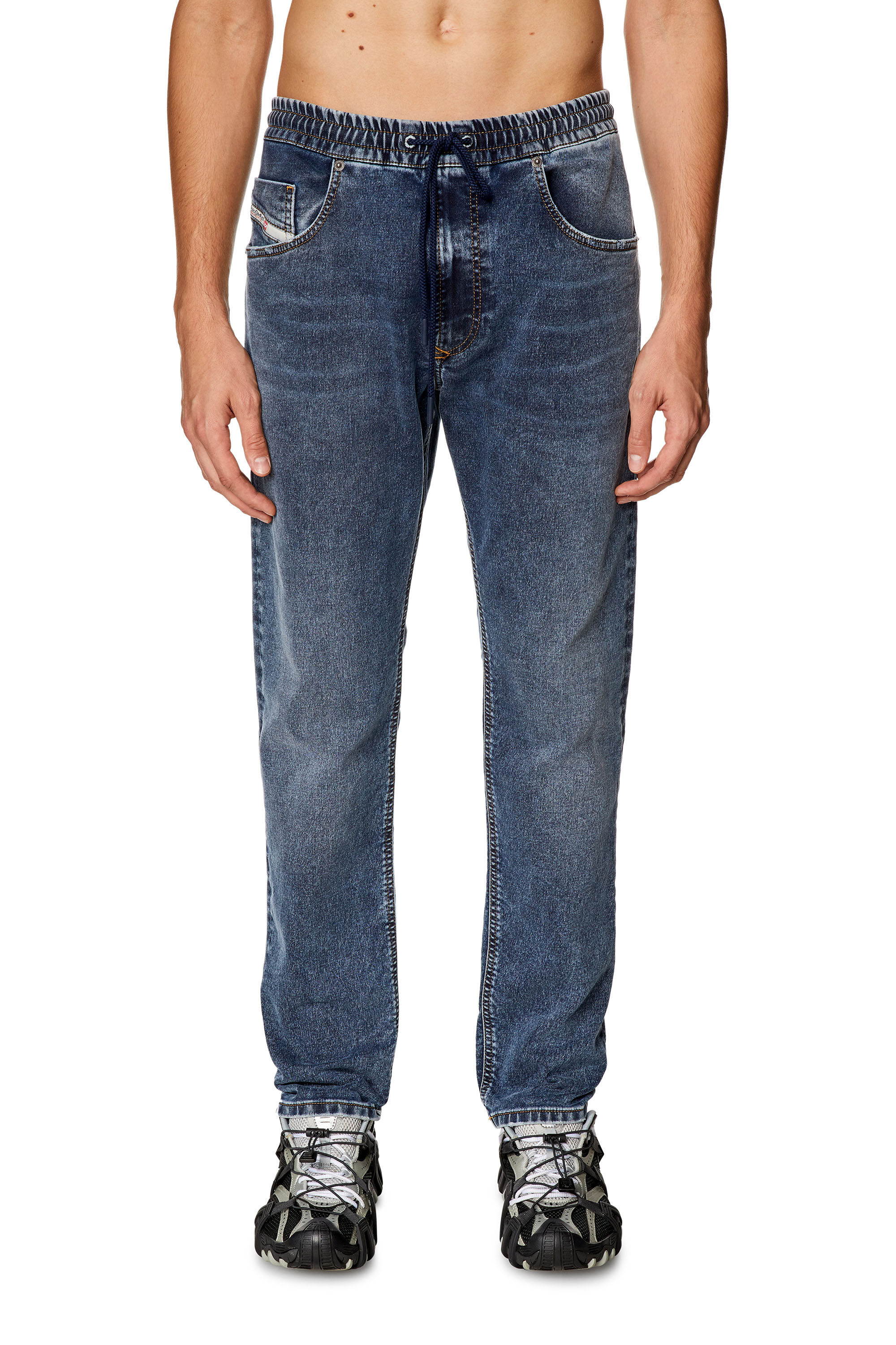 Diesel - Man Tapered 2030 D-Krooley Joggjeans® 068KB, Dark Blue - Image 3