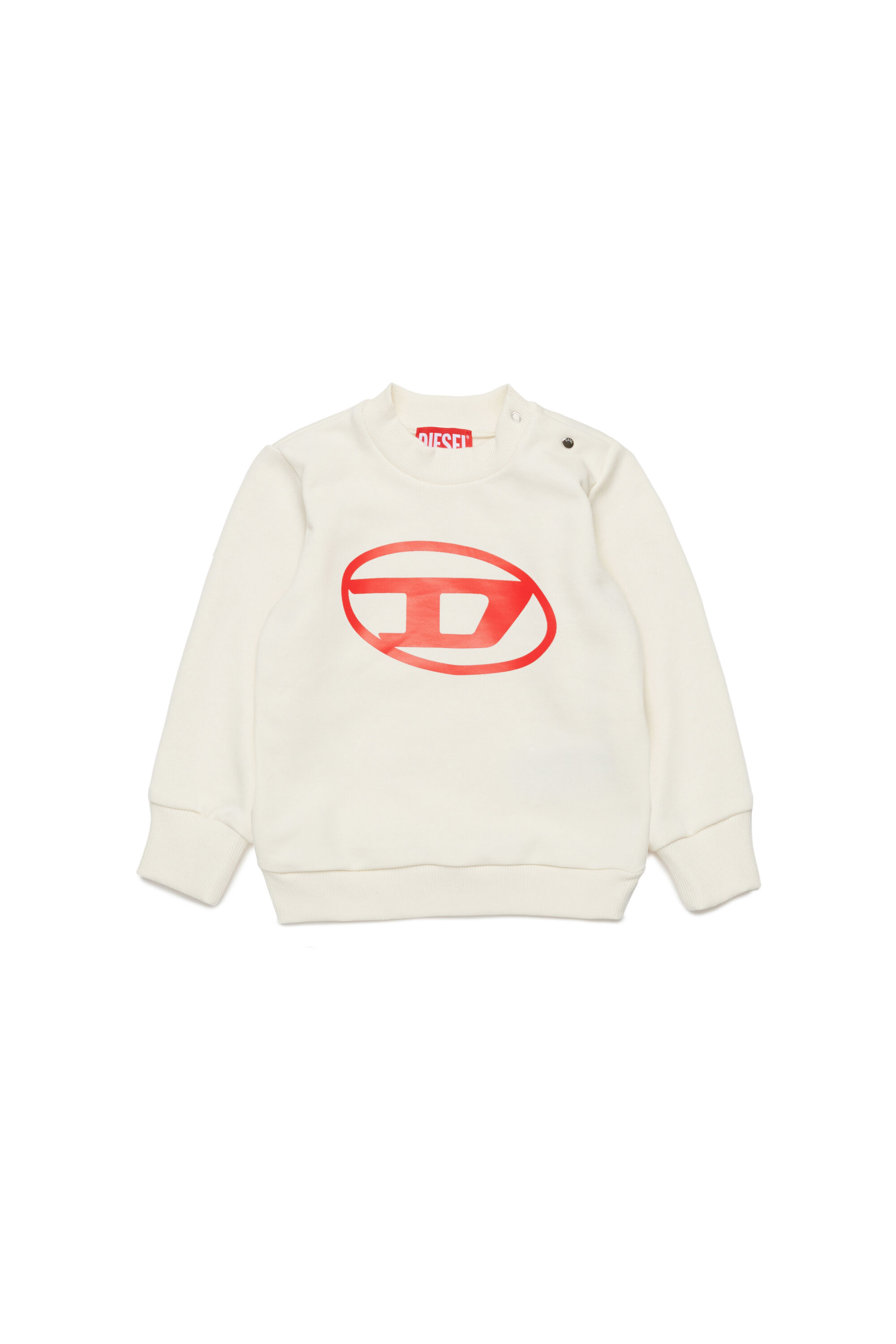 Diesel - SCERB, Unisex's Sweatshirt with Oval D print in White - 1