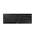 Cherry Stream Wireless Keyboard with SX Scissors Mechanism, Slim yet Full Size QWERTY Ergo Friendly with Number Pad, Thin Design with Quiet keystroke for use at Home Office or Work. Black