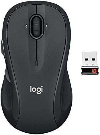 Logitech M510 Wireless Computer Mouse for PC with USB Unifying Receiver - Graphite