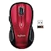 Logitech M510 Wireless Computer Mouse – Comfortable Shape with USB Unifying Receiver, Back/Forward Buttons and Side-to-Side Scrolling - Red